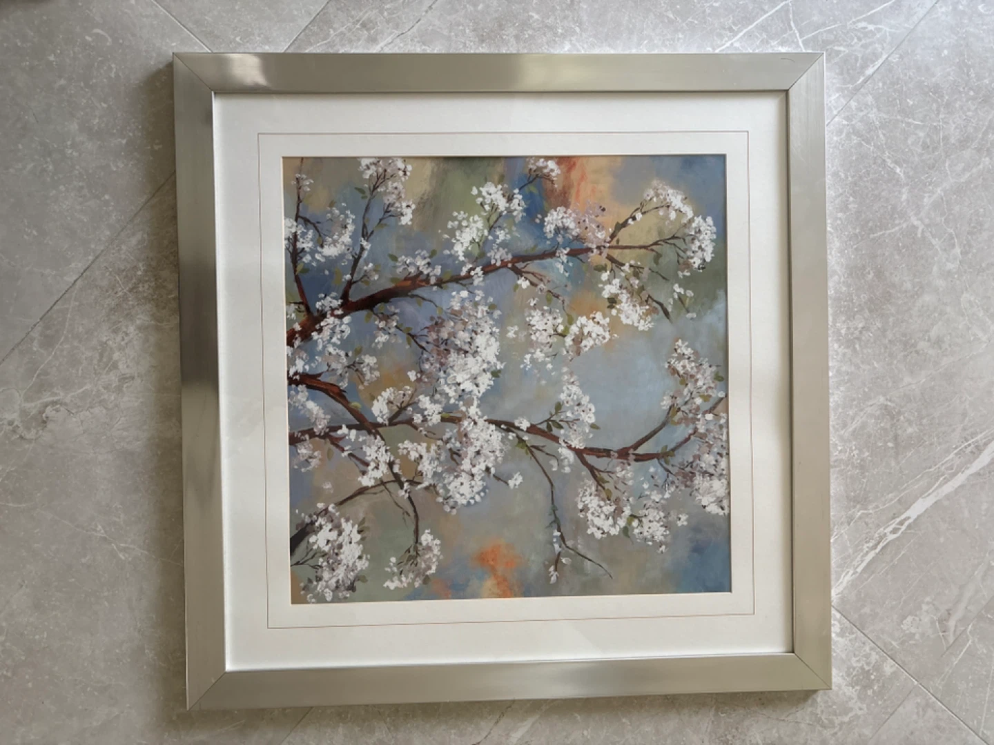 Framed Cherry Blossom Wall Art
