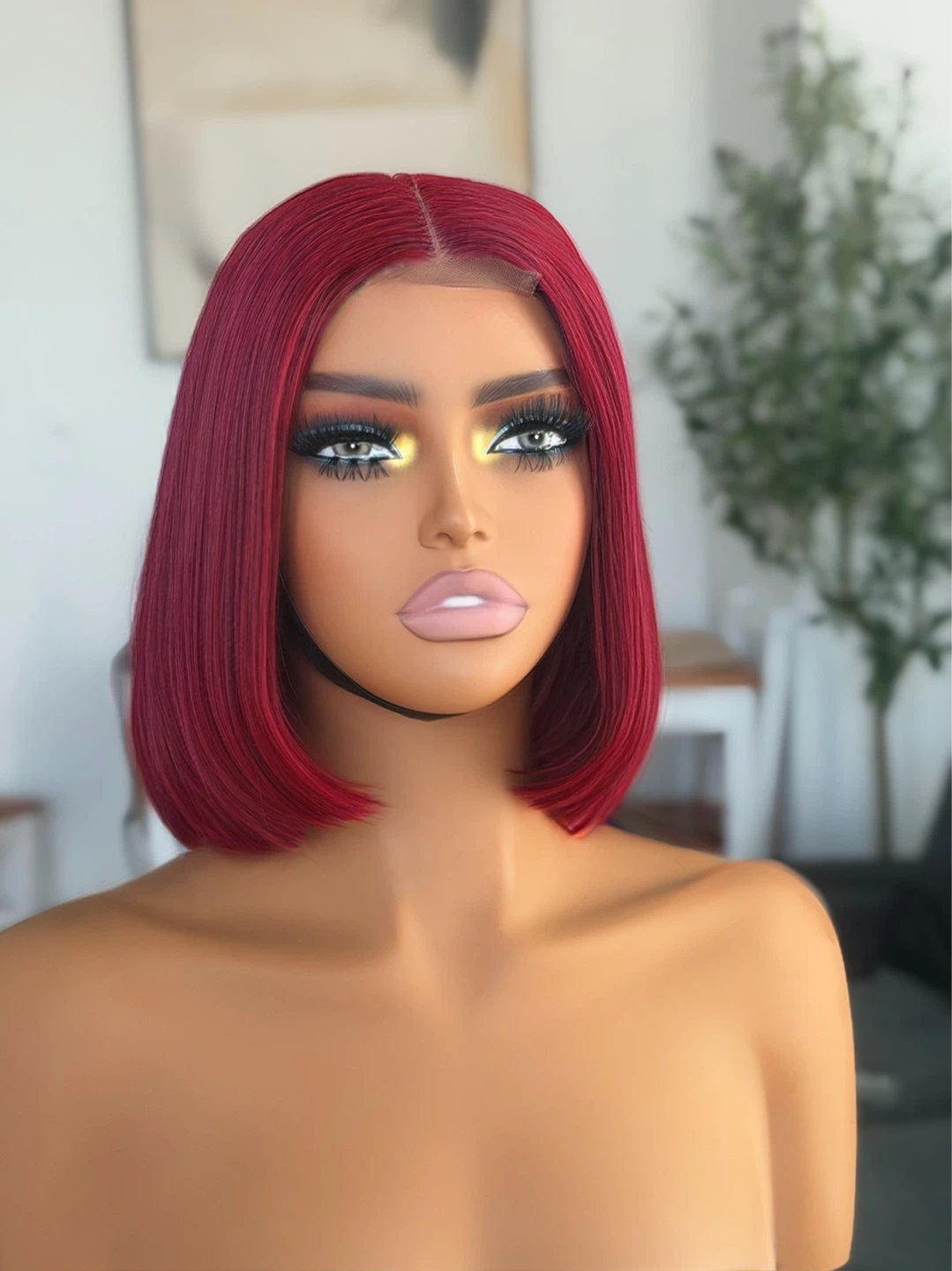 Red Bob Wig