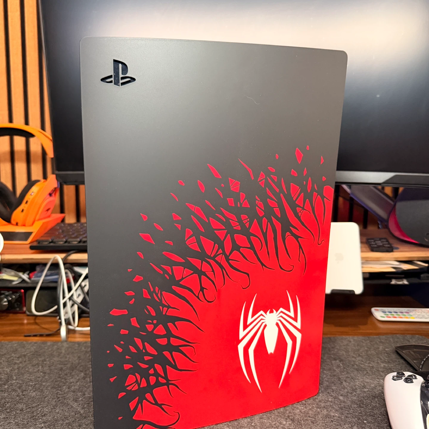 PlayStation 5 Console with Spider-Man Design