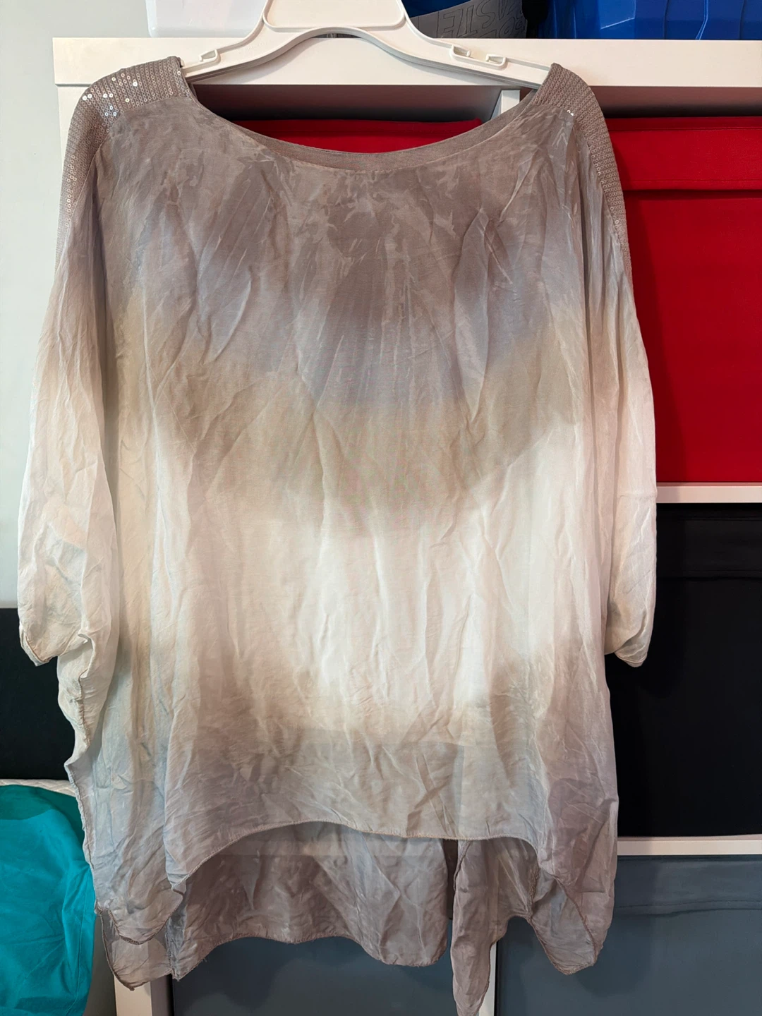 Women's Sequin Sleeve Top