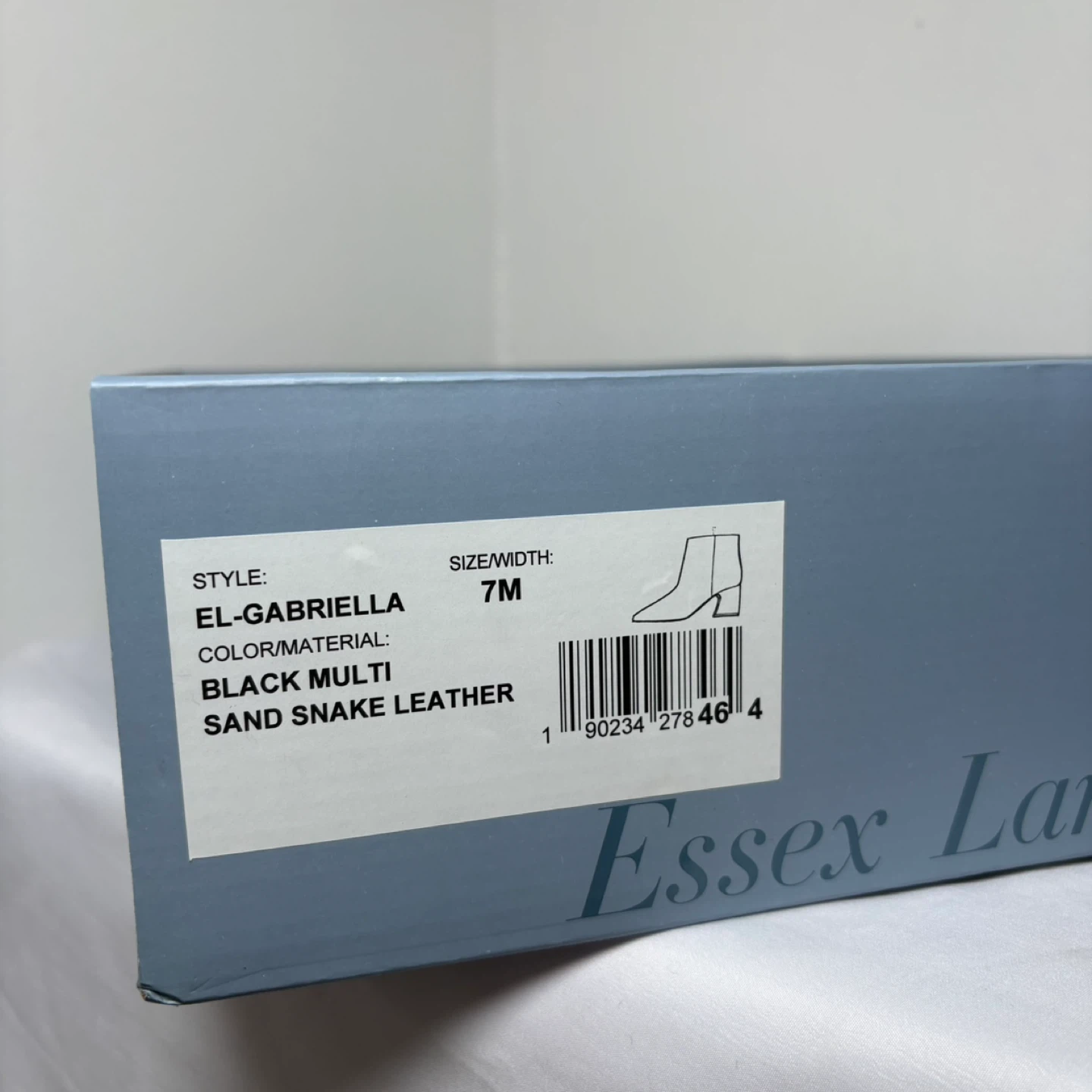 Essex Lane "Gabriella" Snake Leather Ankle Boots - photo 2