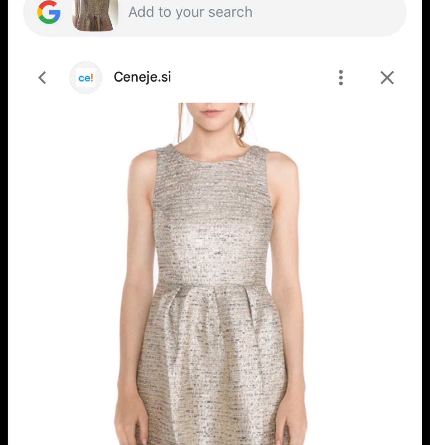 Gold Brocade Sleeveless Dress - photo 4