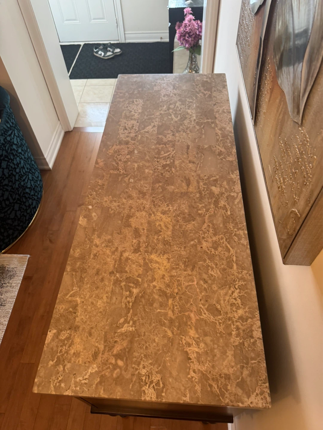 Marble Console Table - photo 4