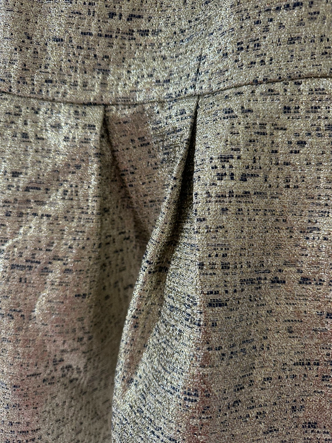 Gold Brocade Sleeveless Dress - photo 5