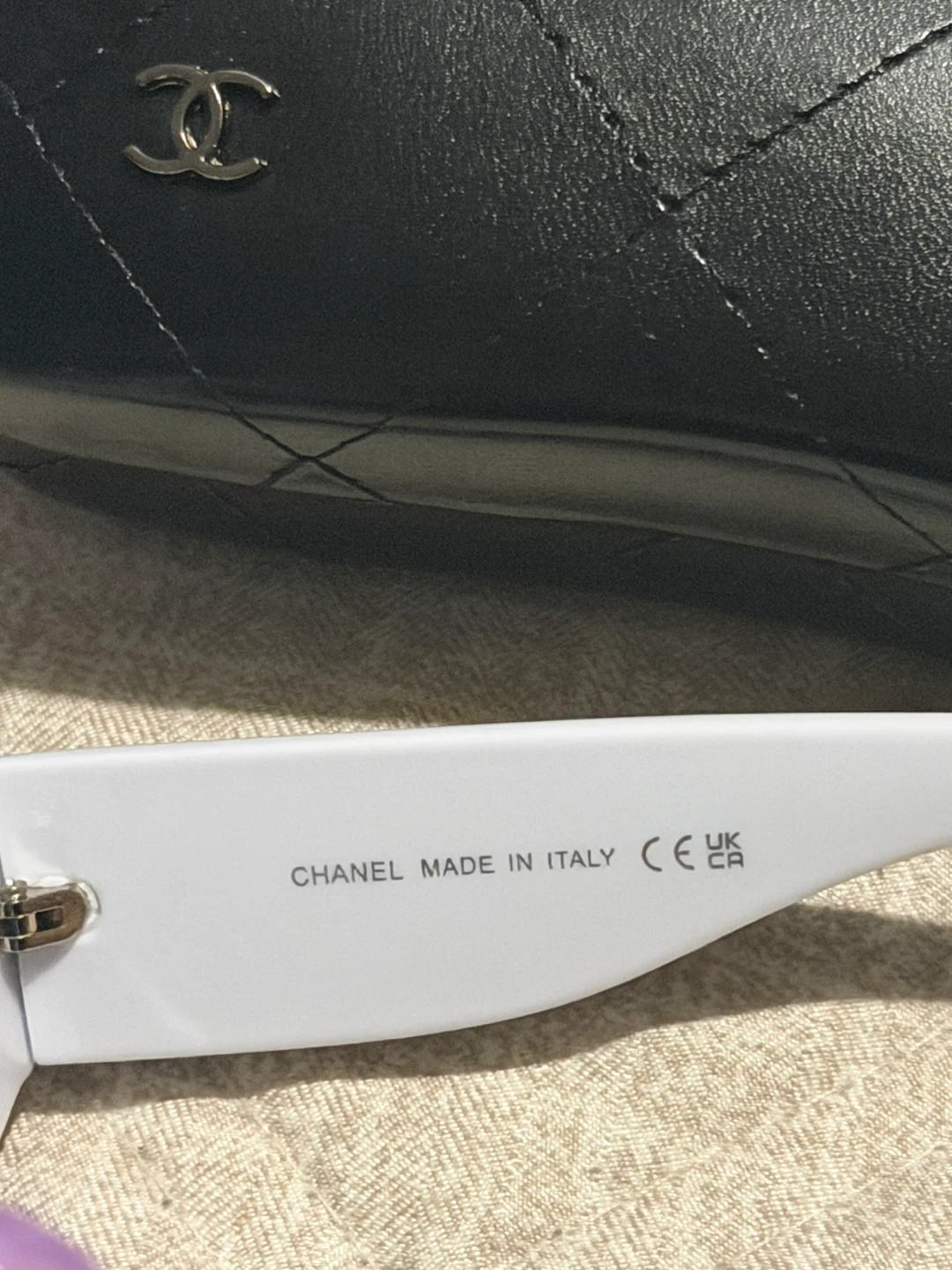 Chanel White Cat-Eye Sunglasses - photo 3