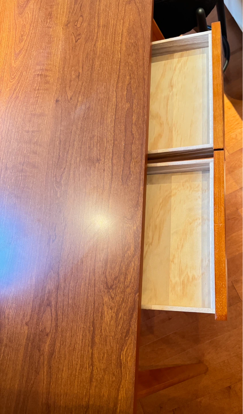 Mid-Century Style Writing Desk with 2 Drawers - photo 4
