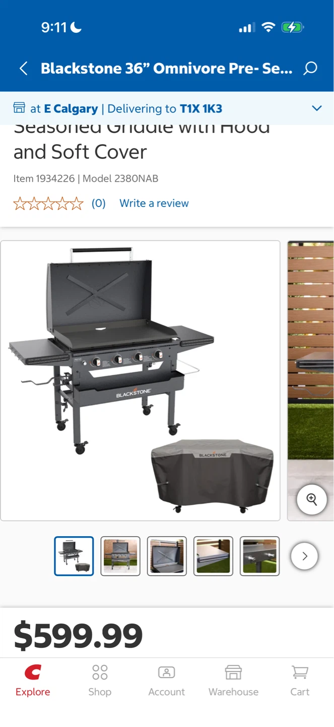 Blackstone 36" Omnivore Griddle with Hood and Soft Cover