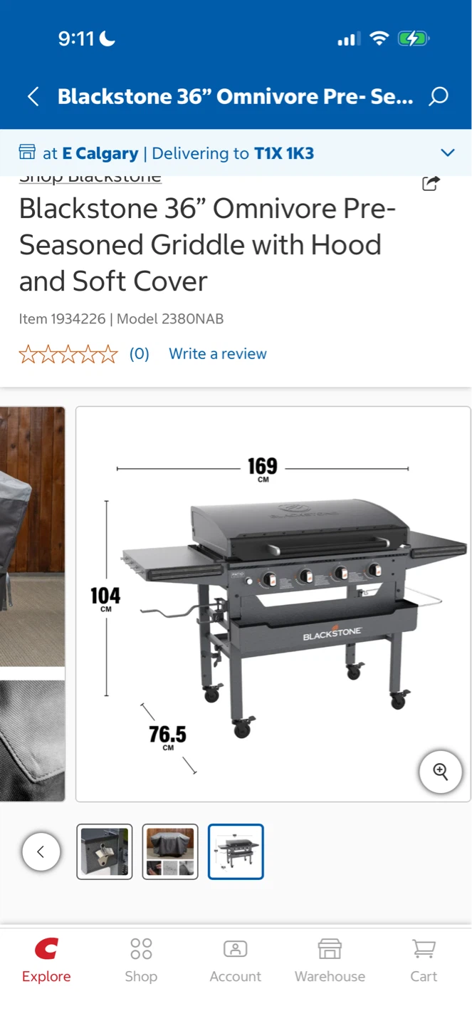 Blackstone 36" Omnivore Griddle with Hood and Soft Cover - photo 2
