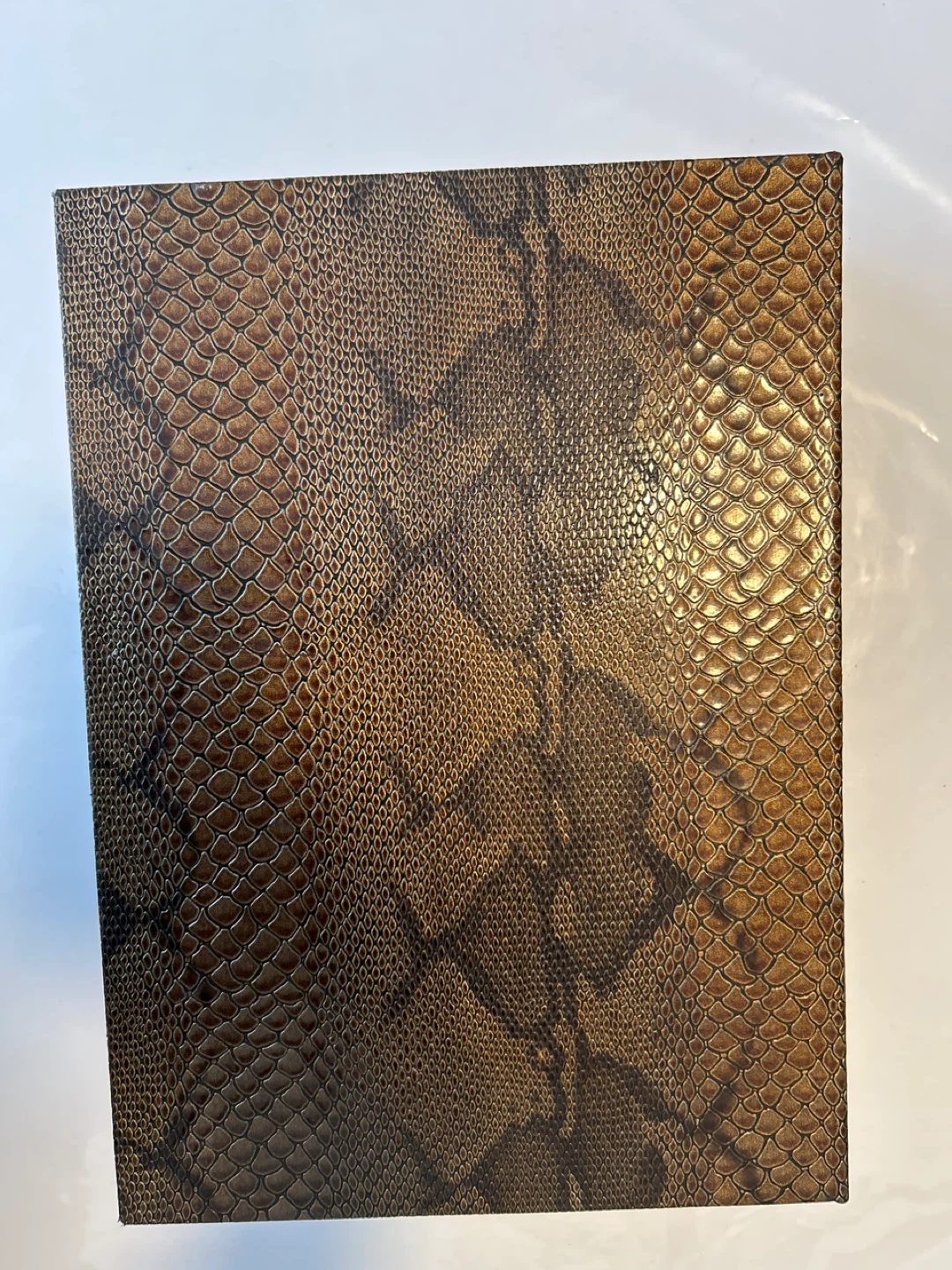 Title: Decorative "Secret Storage" Book Box – Snakeskin Pattern - photo 3