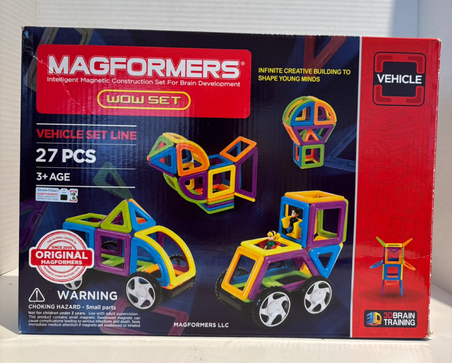 Magformers WOW Set Vehicle 27 Piece Magnetic Construction Set