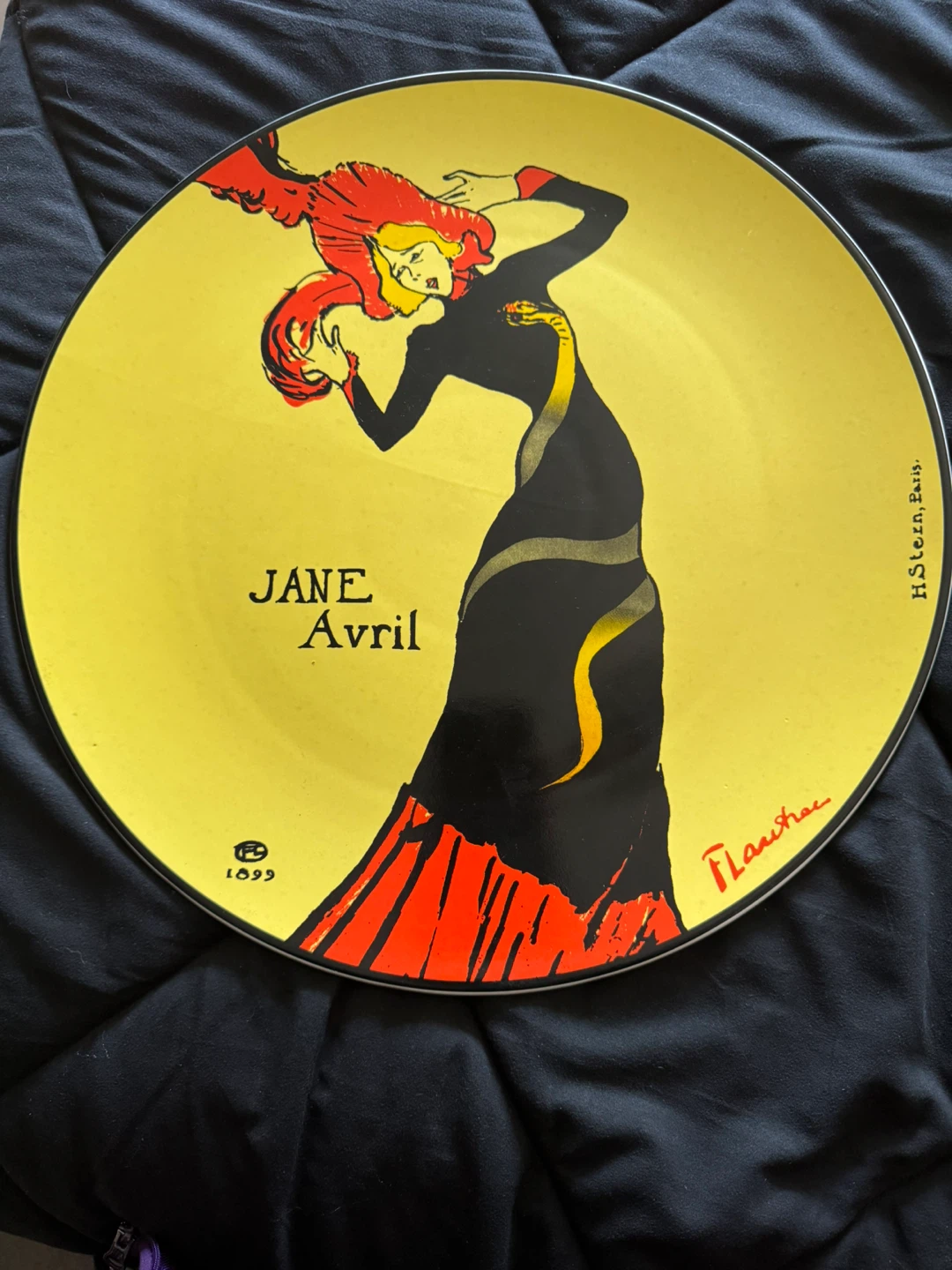 Toulouse-Lautrec Certified International Jane Avril Plate