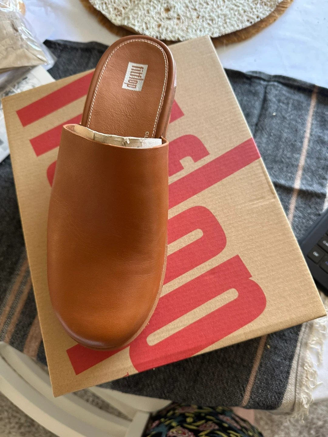 Fitflop Leather Clogs - Tan - photo 2