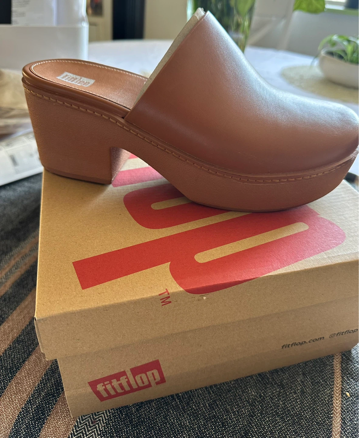 Fitflop Leather Clogs - Tan - photo 3