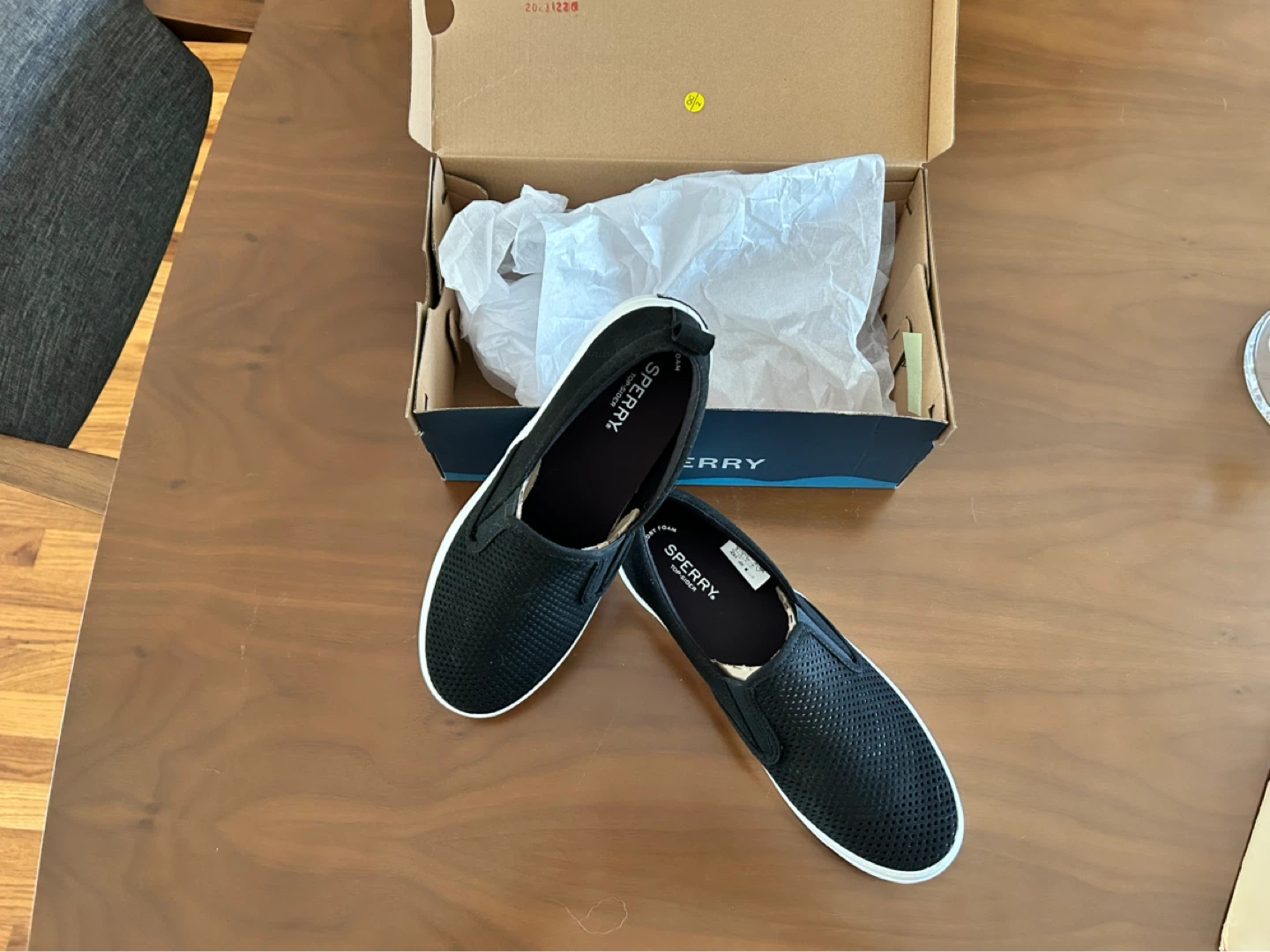 Sperry Crest Slip On Perf Black Women's Shoes Size 10 - photo 5