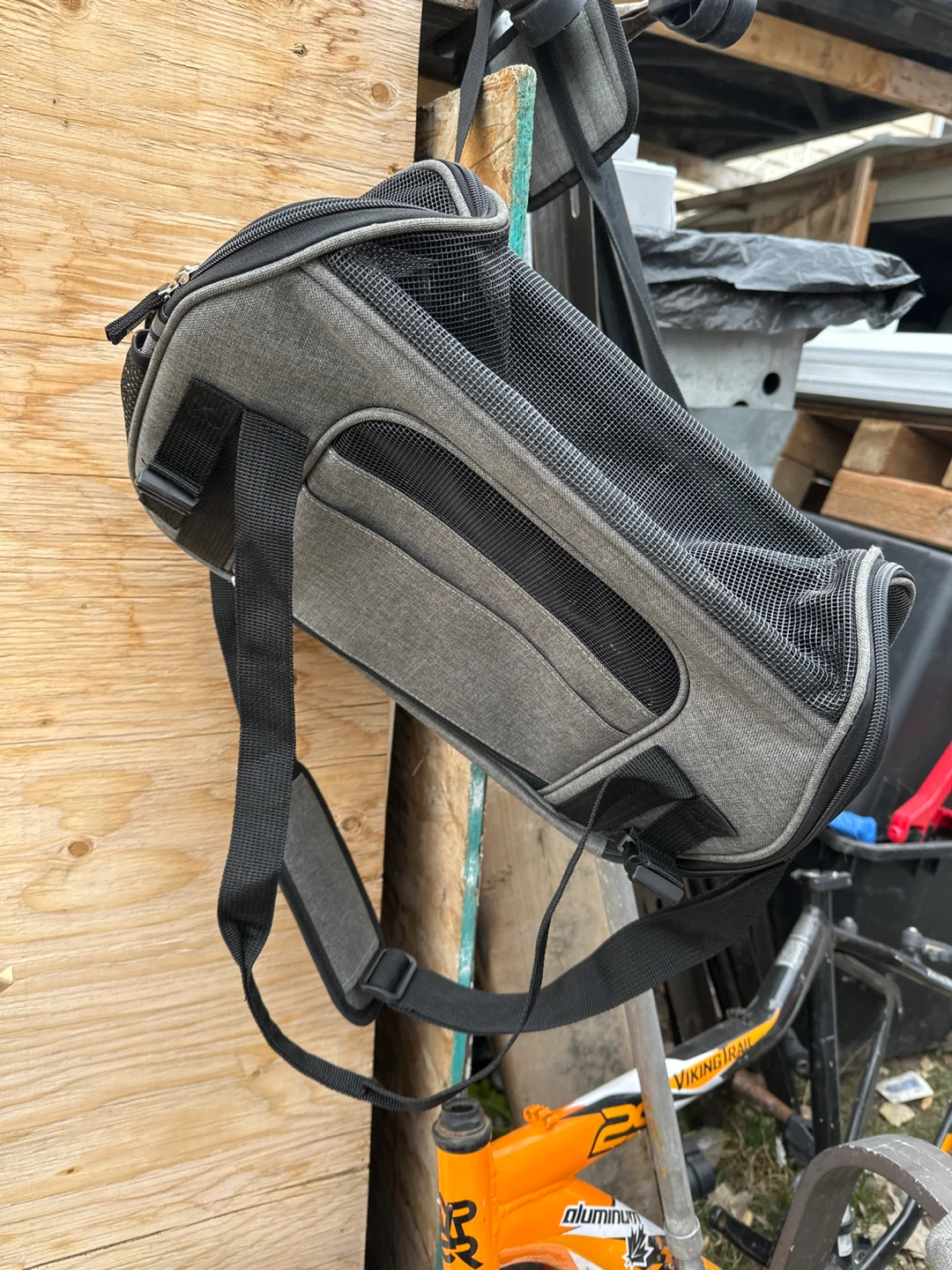 Grey Pet Carrier Bag