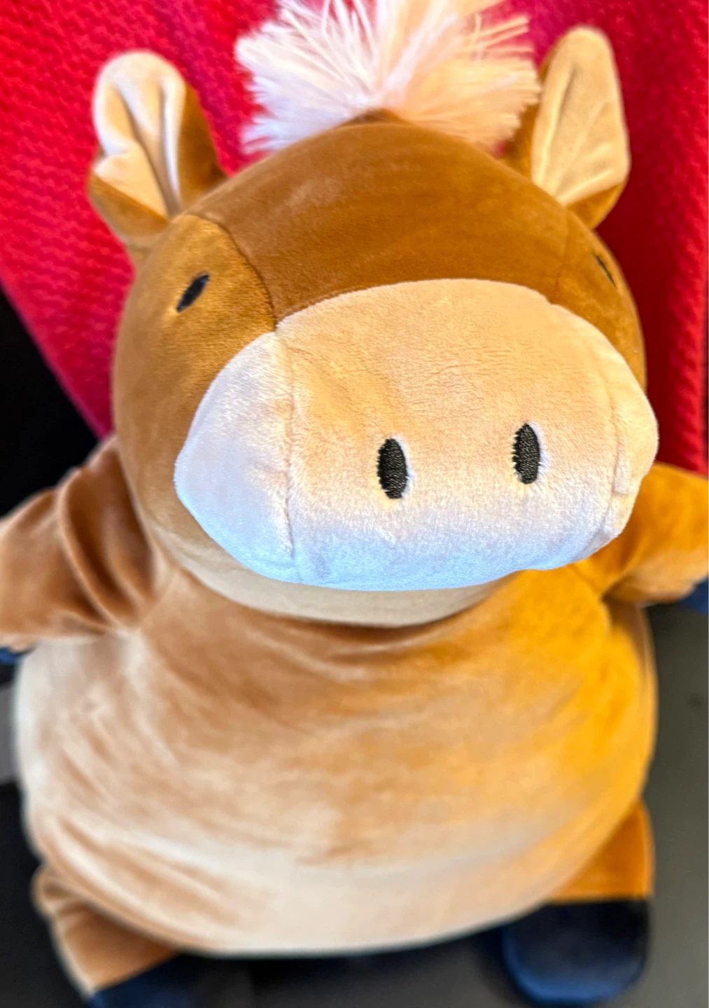 👶Cute Brown Plush Horse Stuffed Animal with Pink Mane👶 - photo 2