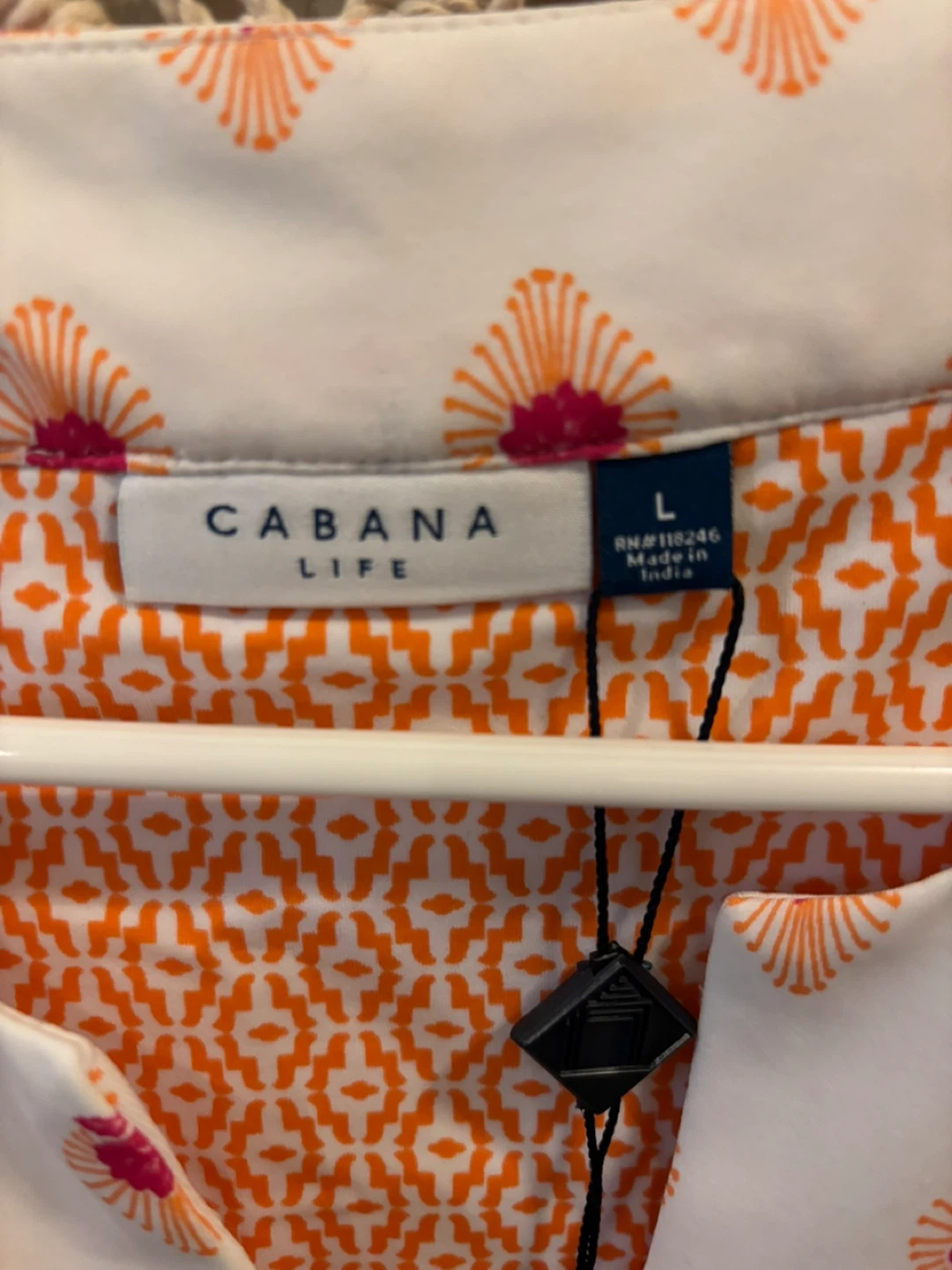 Cabana Life Geometric Print Sleeveless Dress Size L - photo 4