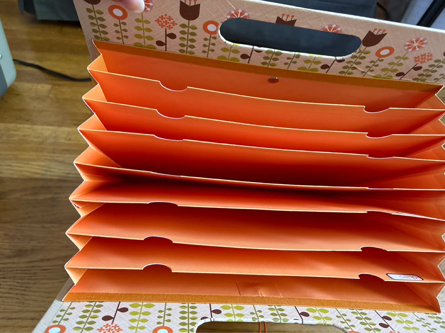 Floral File Organizer with Handle - photo 3