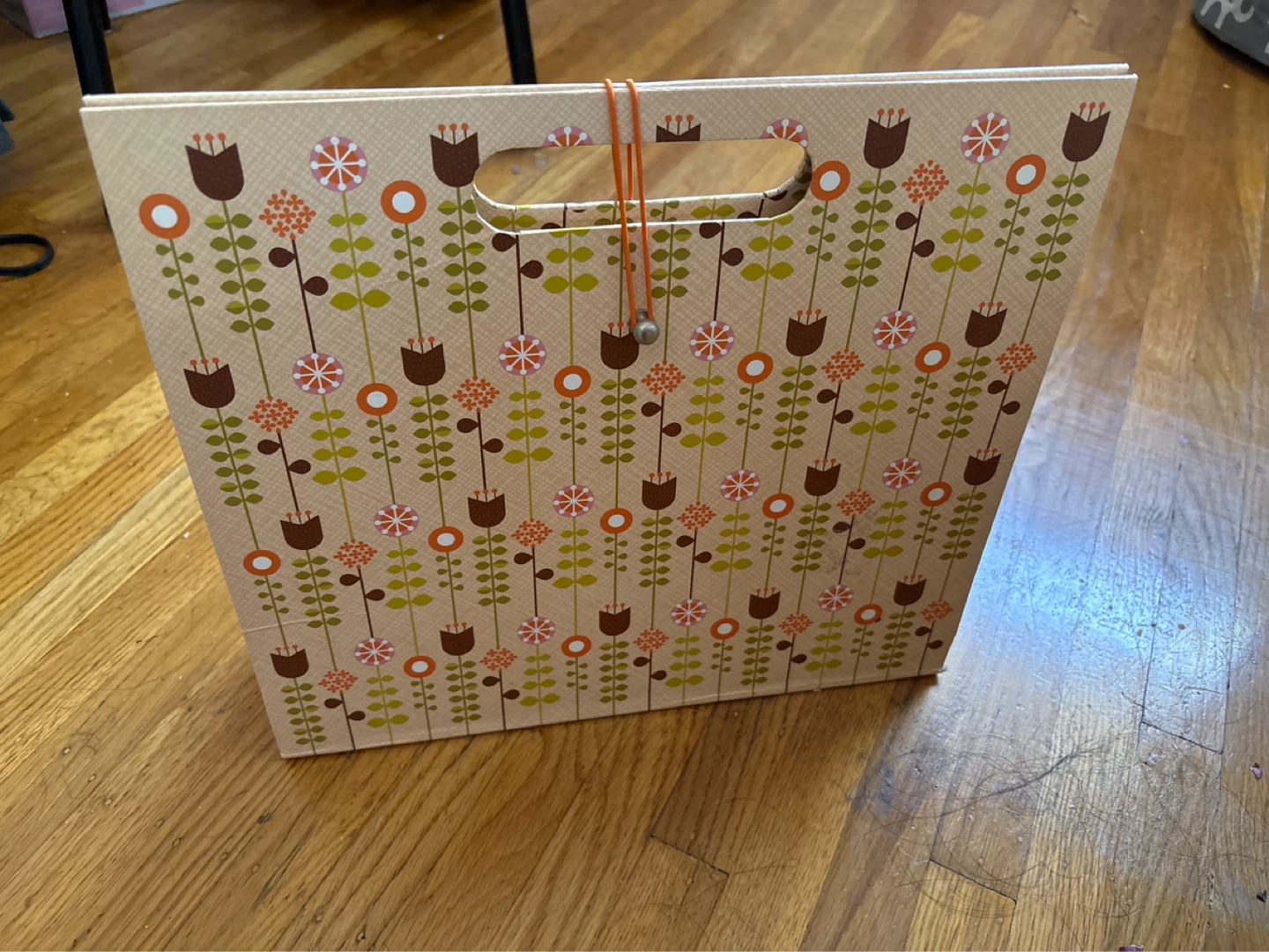 Floral File Organizer with Handle