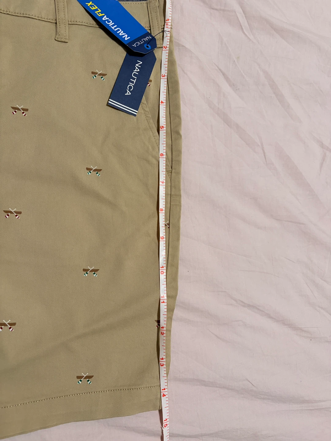 Nautica Classic Fit Flat Front Shorts Tan Size 36 - photo 5