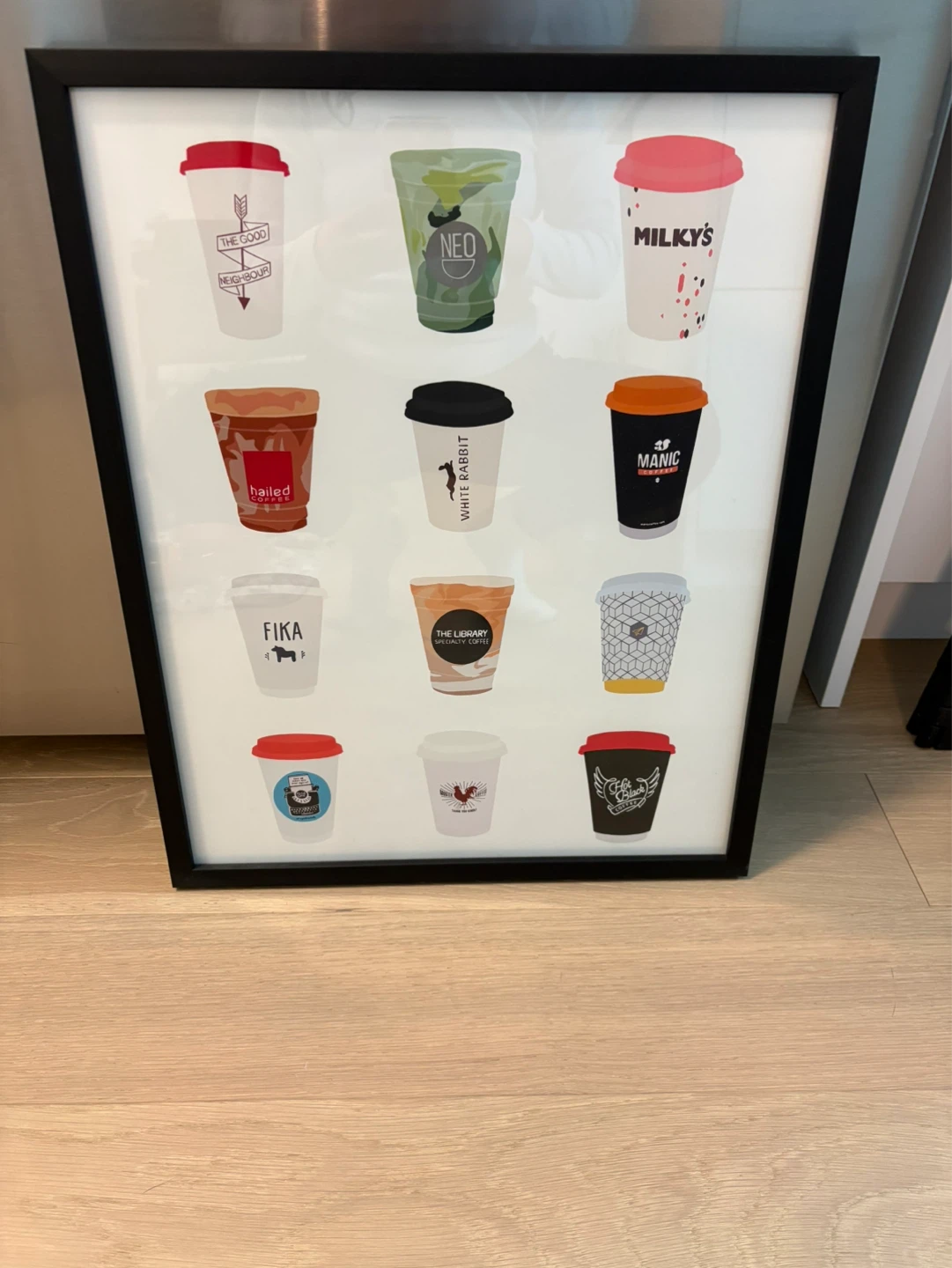 Toronto coffee shop framed print