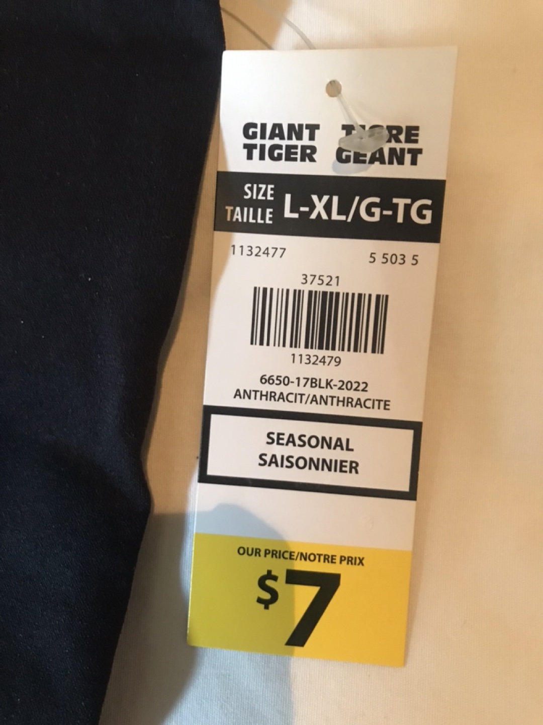 Giant Tiger Black Capri style L-XL - photo 2
