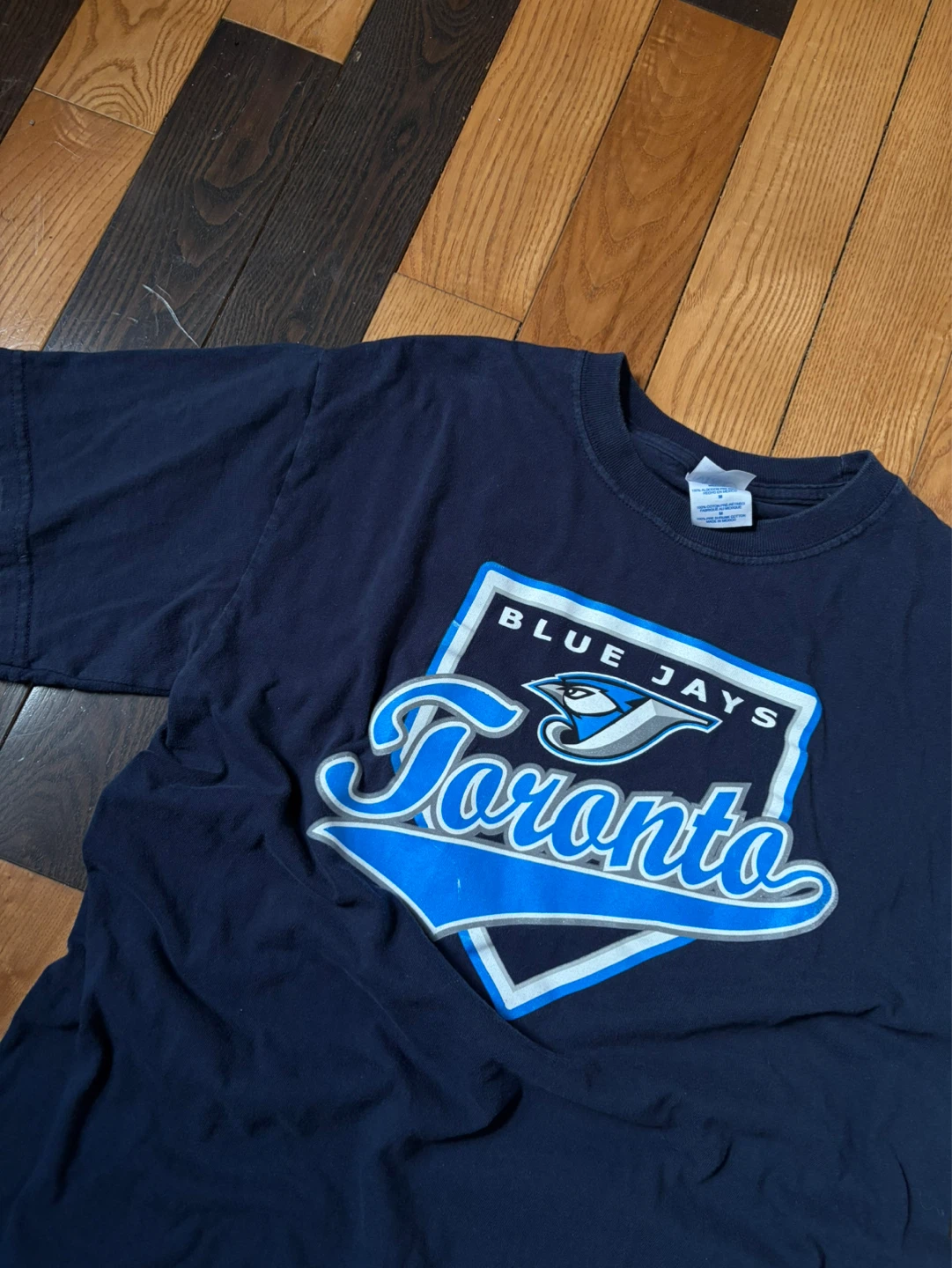 Vintage Toronto Blue Jays tee M alternate MLB y2k navy - photo 4