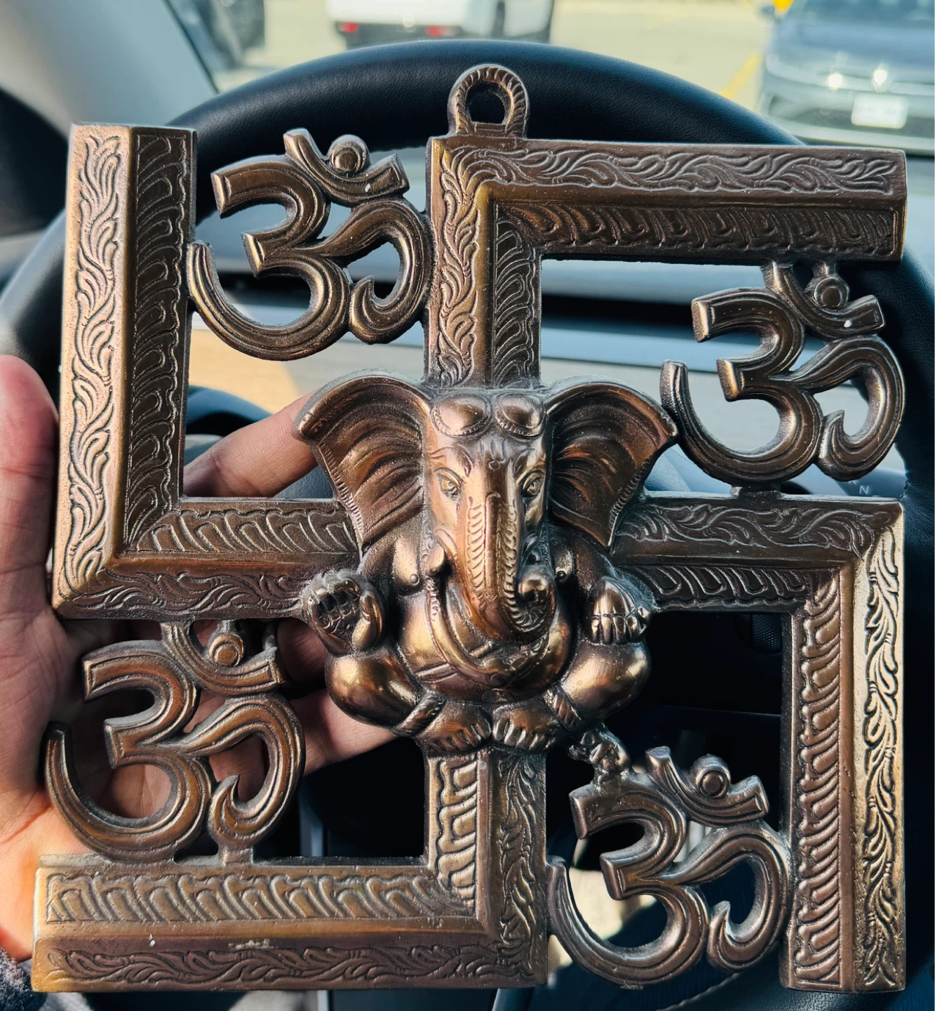 Ganesha Om Swastik Wall Hanging