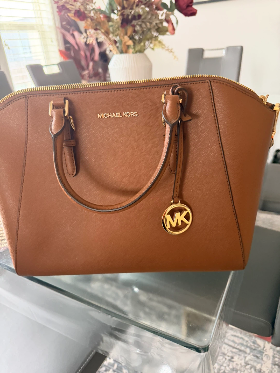 Brand new never used Michael Kors Satchel Handbag - Brown - photo 5