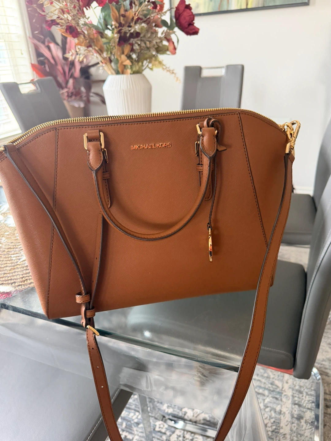 Brand new never used Michael Kors Satchel Handbag - Brown - photo 2
