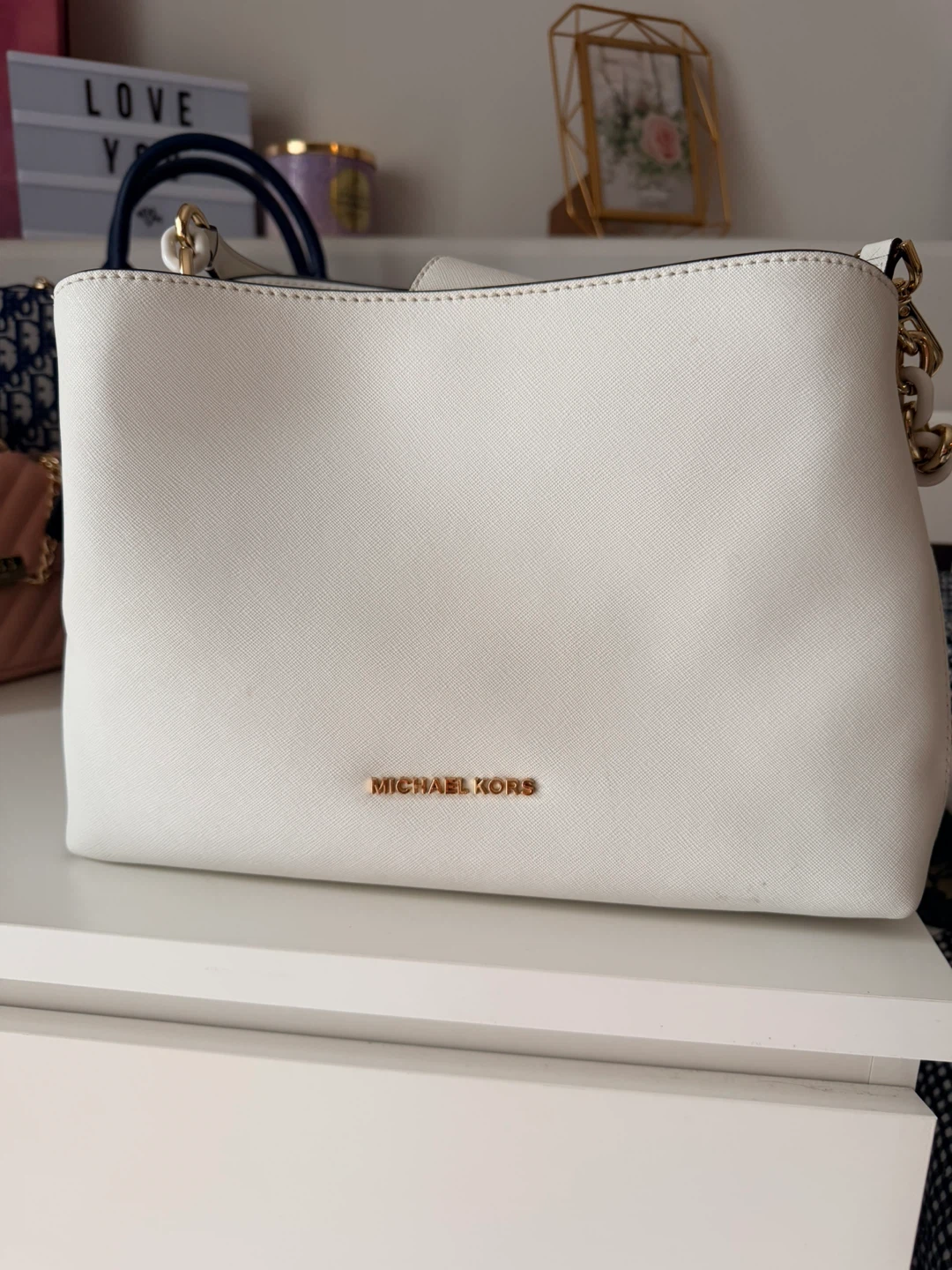 Michael Kors Cream Leather Crossbody Bag - photo 2