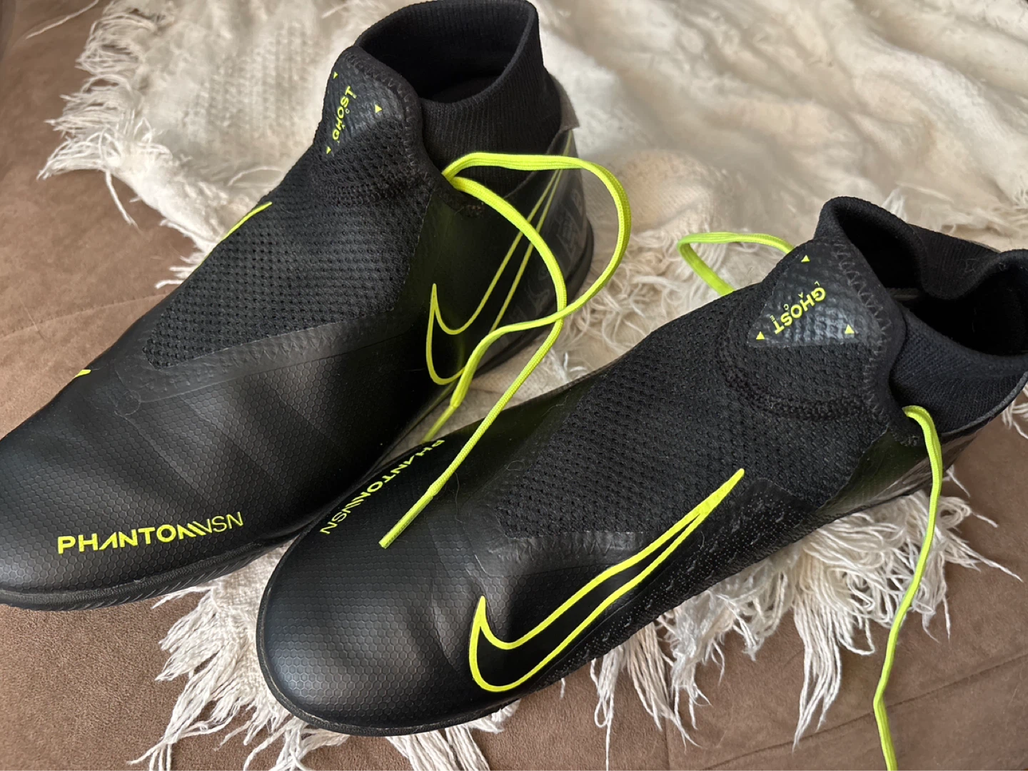 Nike Phantom Vision Soccer Cleats Black Neon