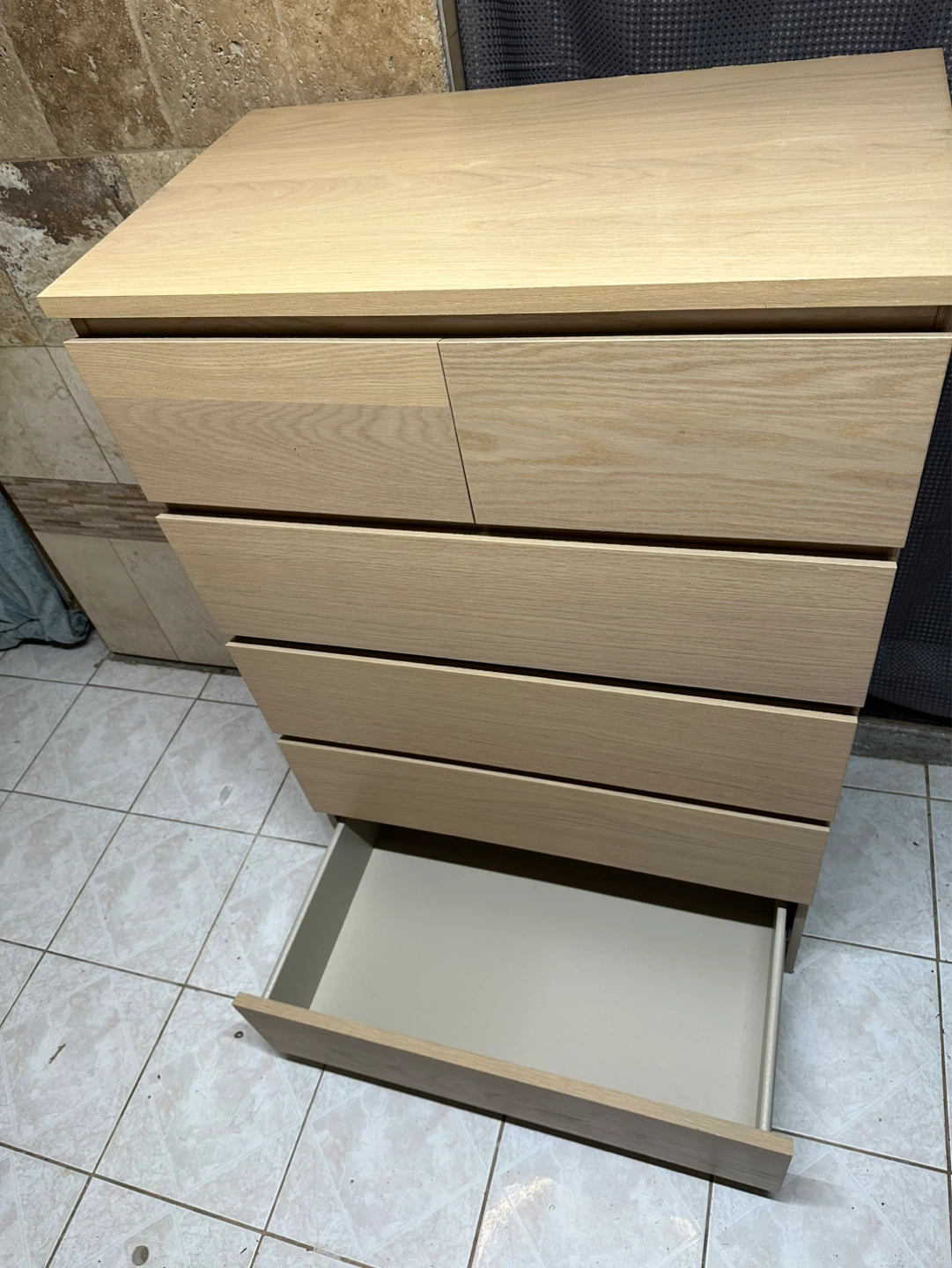 Contemporary IKEA Light‑Wood 6-Drawer Dresser / Storage Cabinet - photo 3