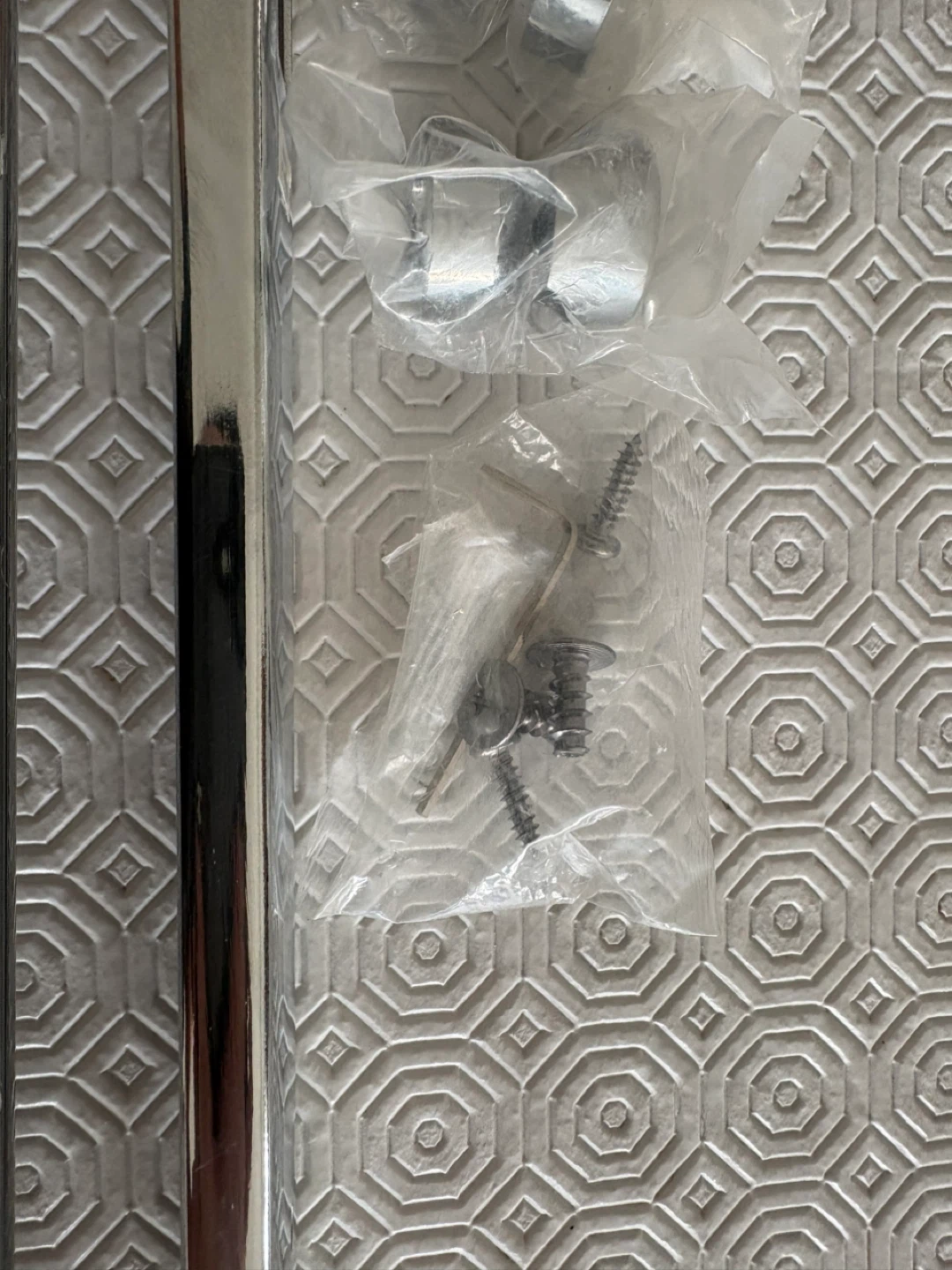 Silver Towel Rack & Tie Holders - photo 4