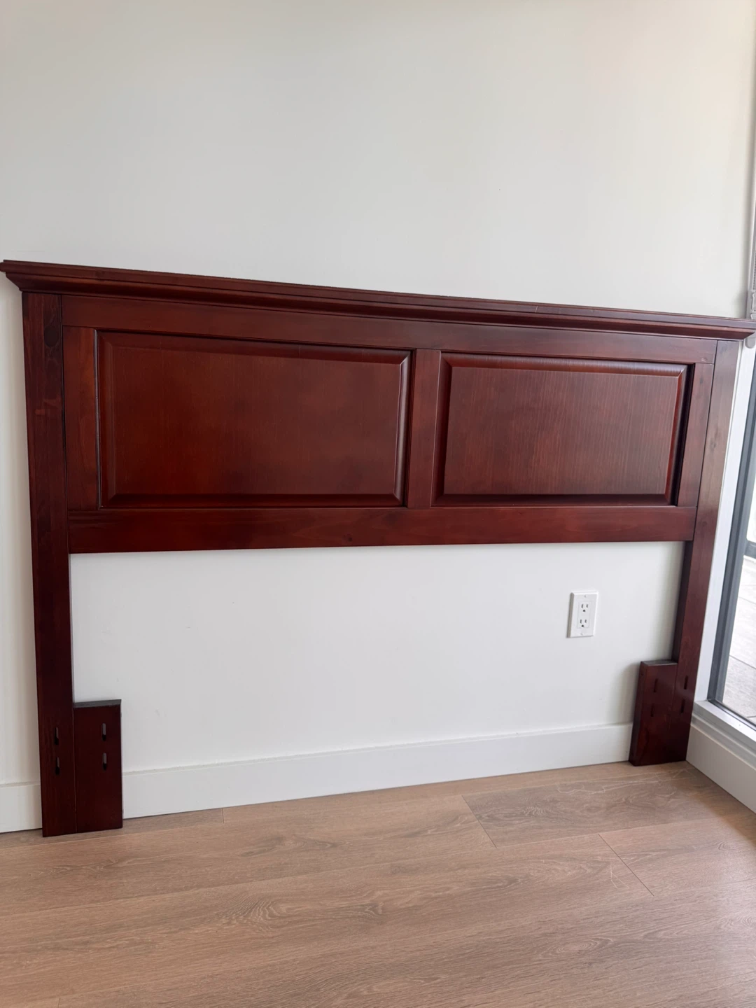 Dark Wood Headboard