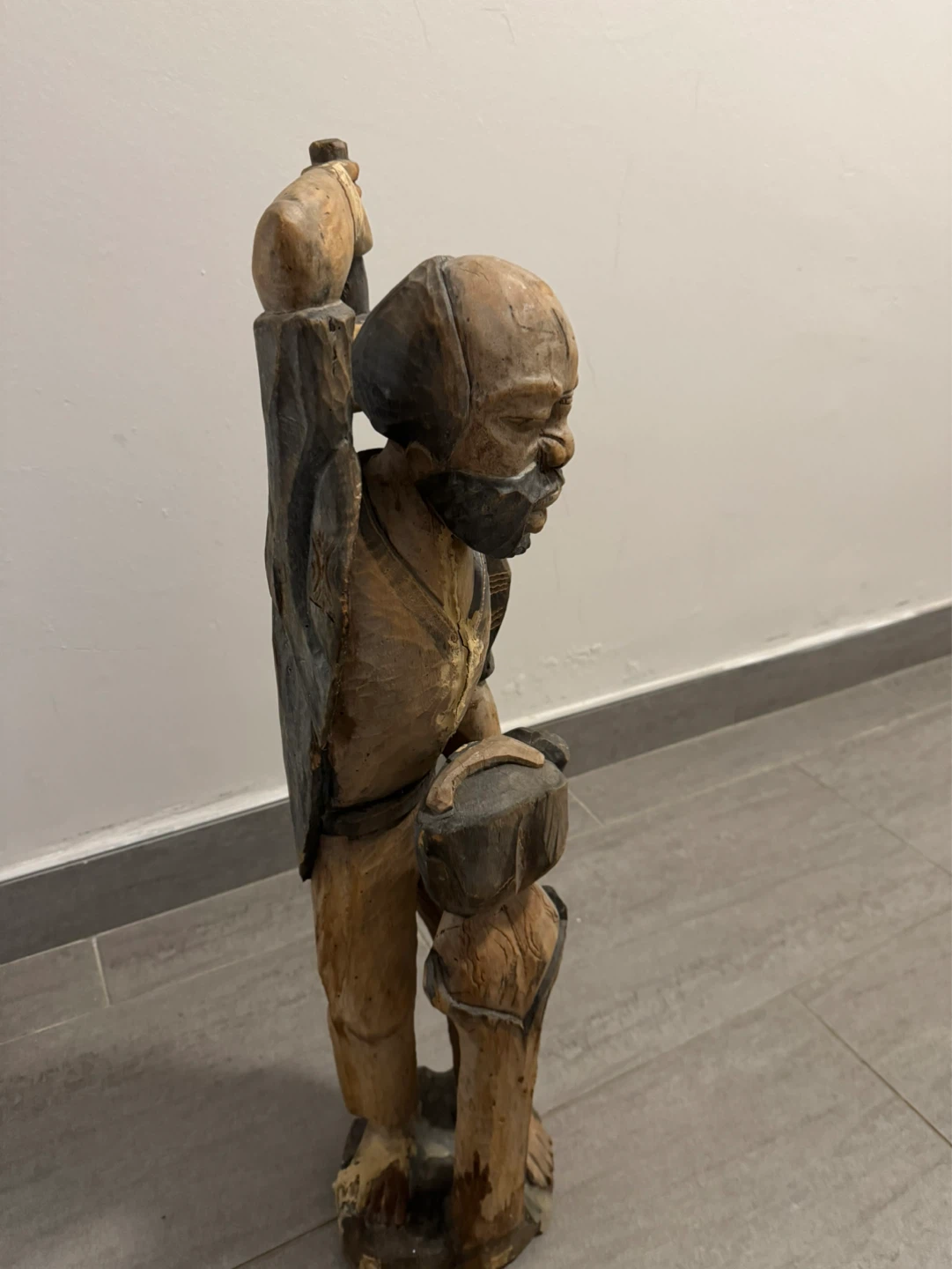 Hand-Carved Wooden Figurine - photo 2
