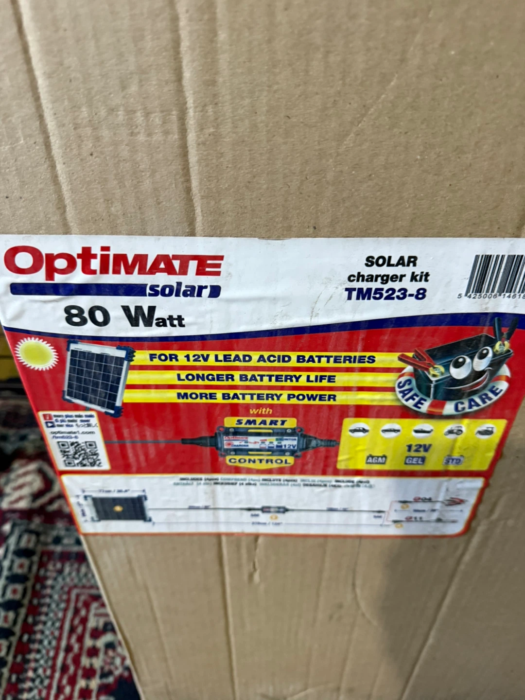 OptiMATE Solar 80 Watt Solar Charger Kit TM523-8 - photo 2
