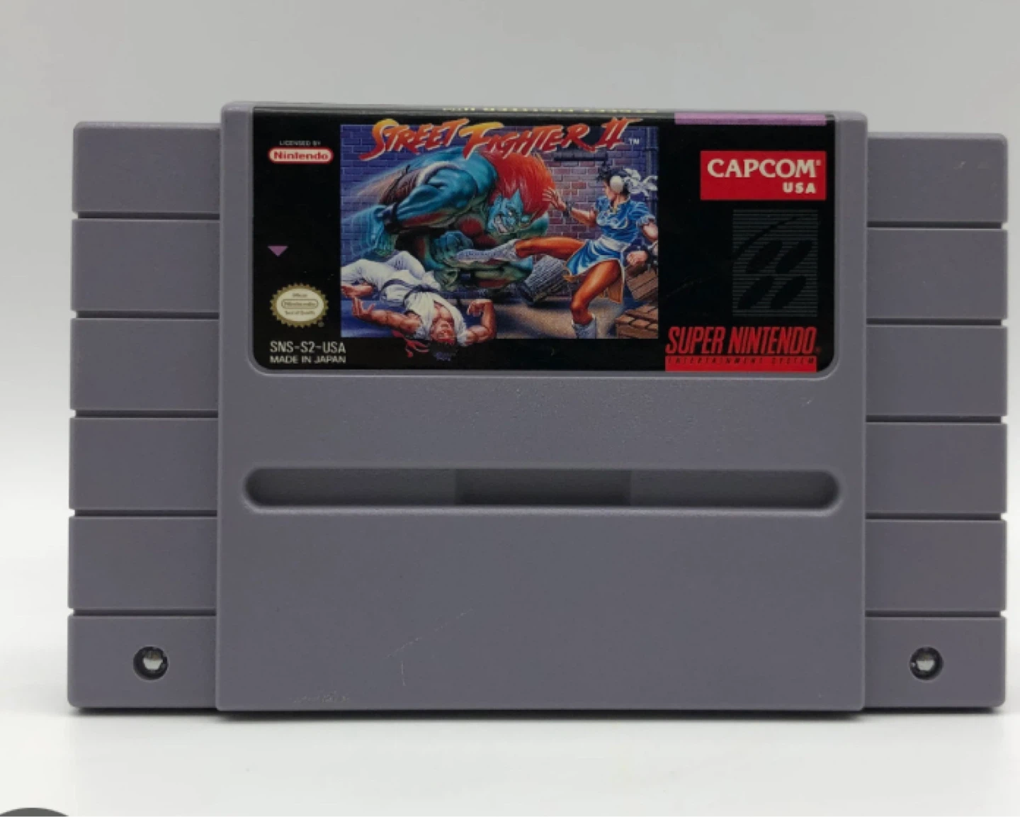 Street Fighter II SNES Game Cartridge