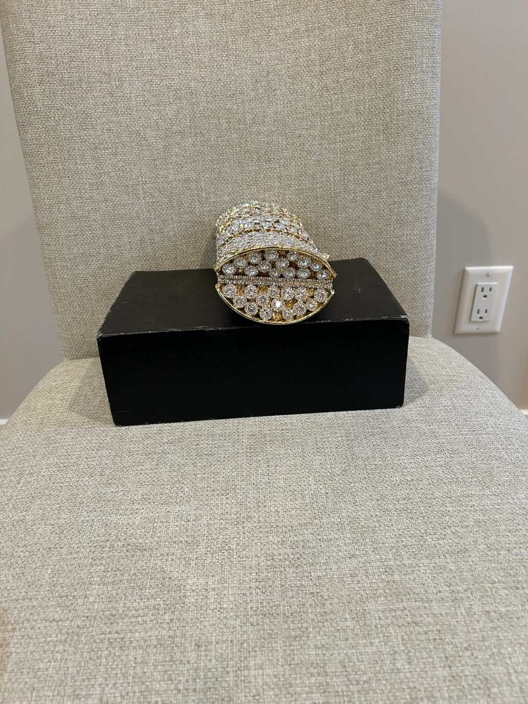 Embellished Crystal Clutch Evening Bag - photo 2
