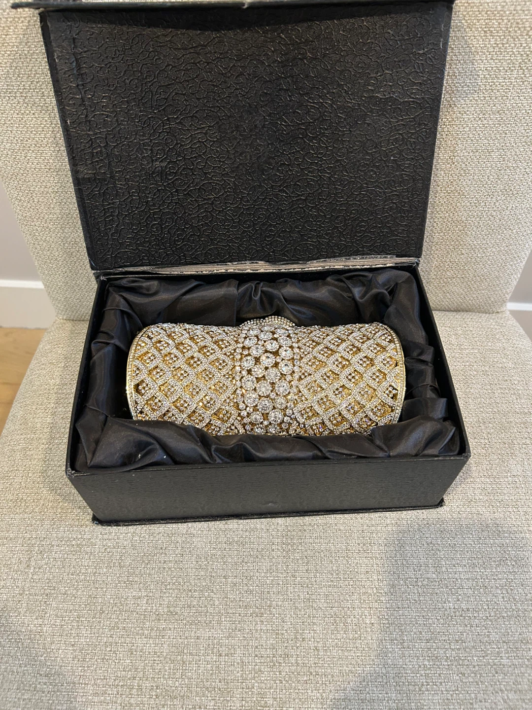 Embellished Crystal Clutch Evening Bag - photo 4
