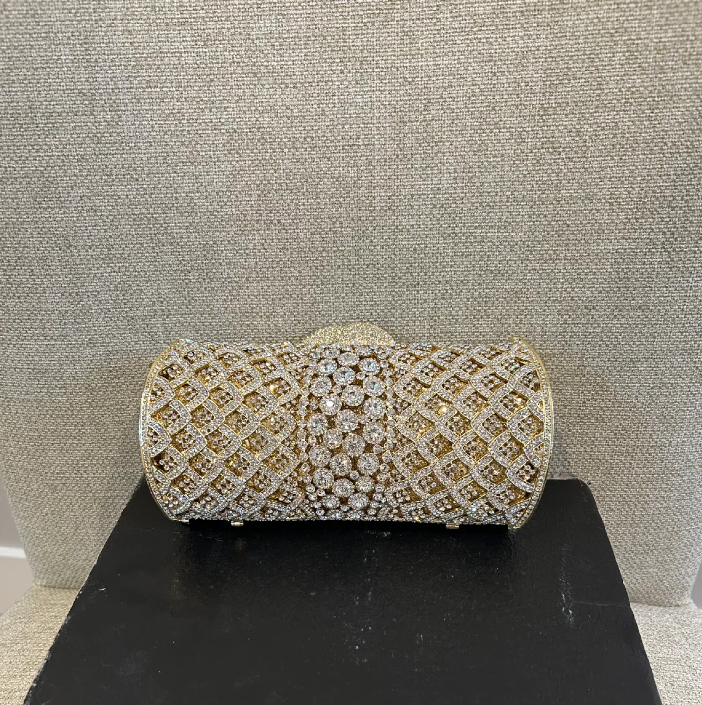 Embellished Crystal Clutch Evening Bag