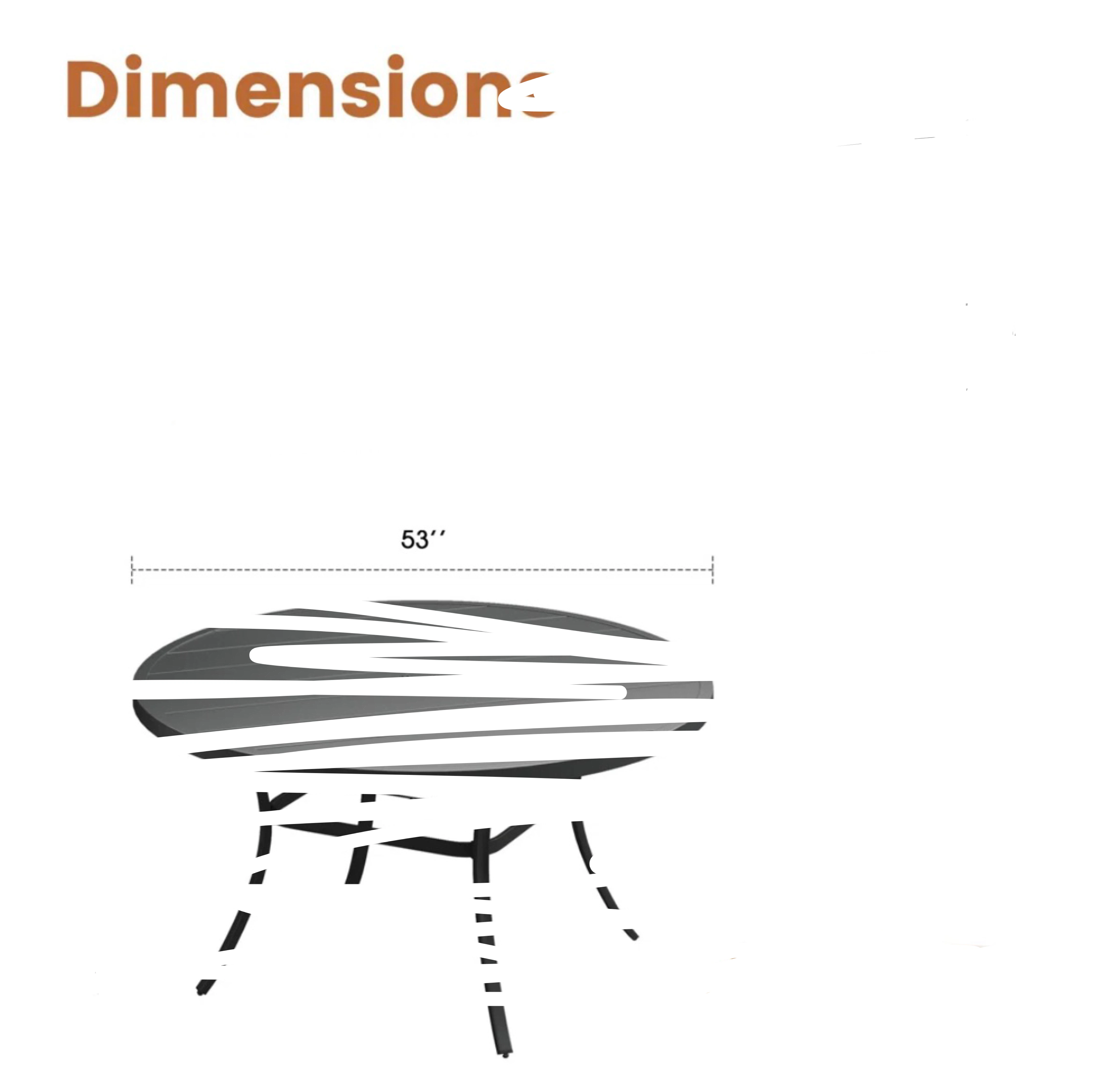 Glass Top Patio Dining Set with 4 Chairs - photo 4