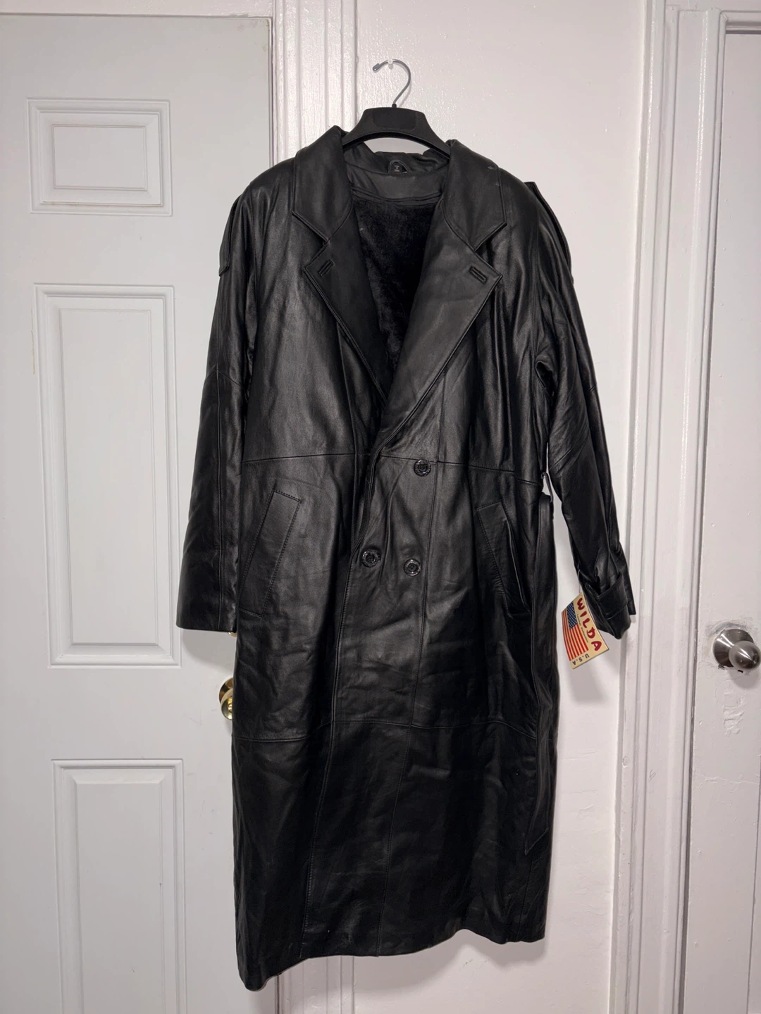 Men’s Wilda Leather full length coat