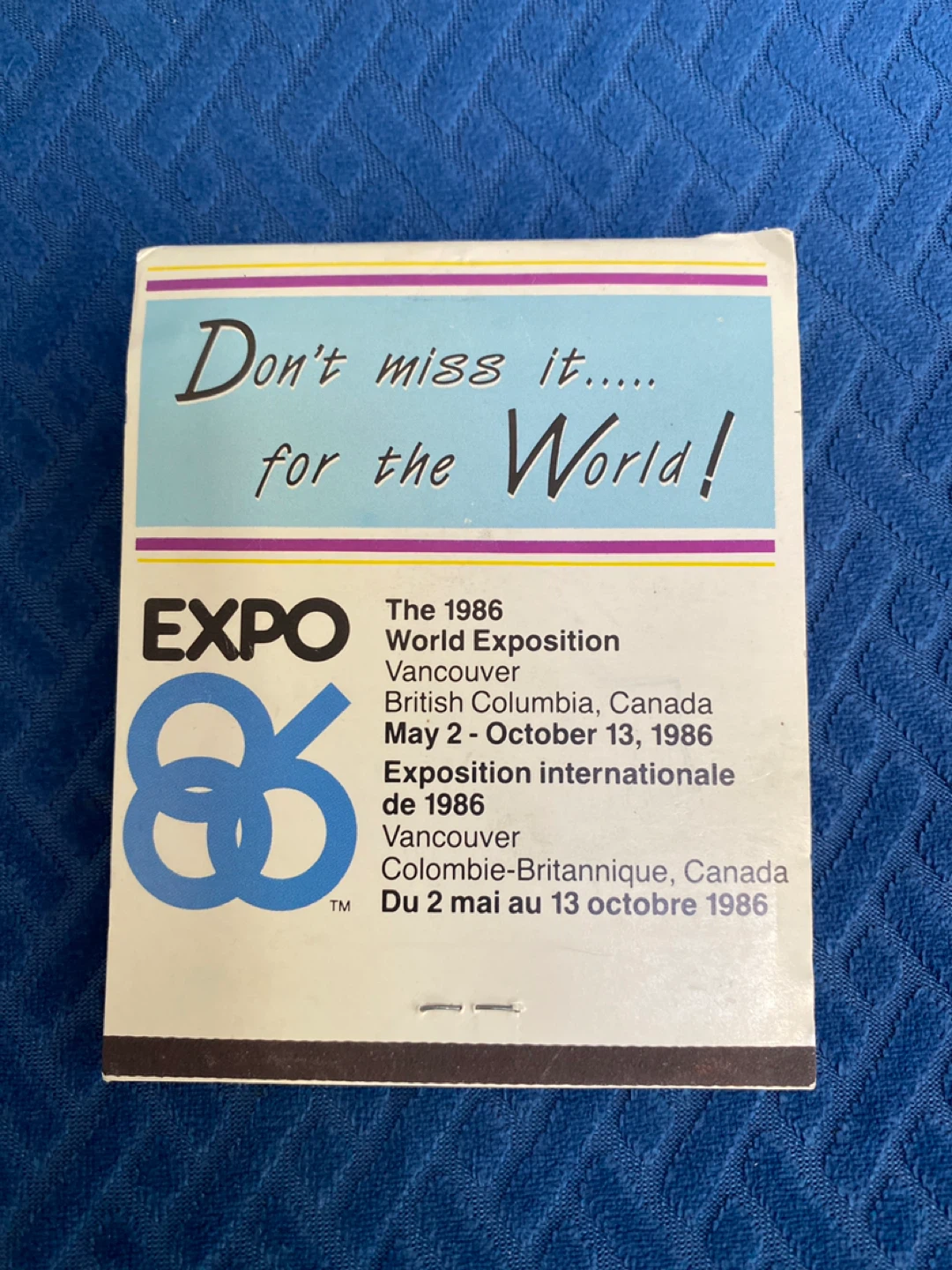 Expo 86 Matchbook Vancouver - photo 3