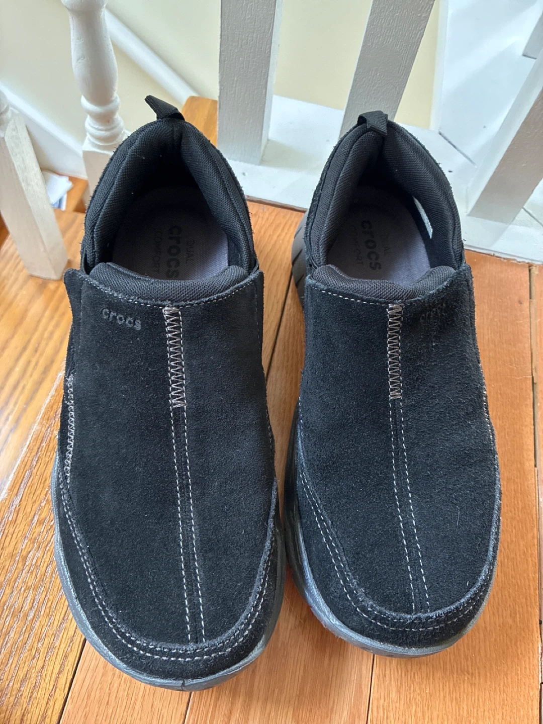 Crocs  Black Slip-On Shoes