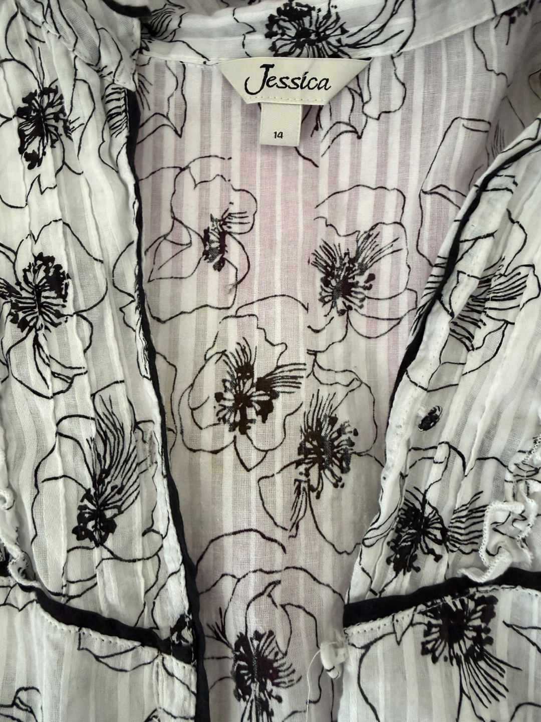 Jessica Women's White Floral Print Shirt - photo 4