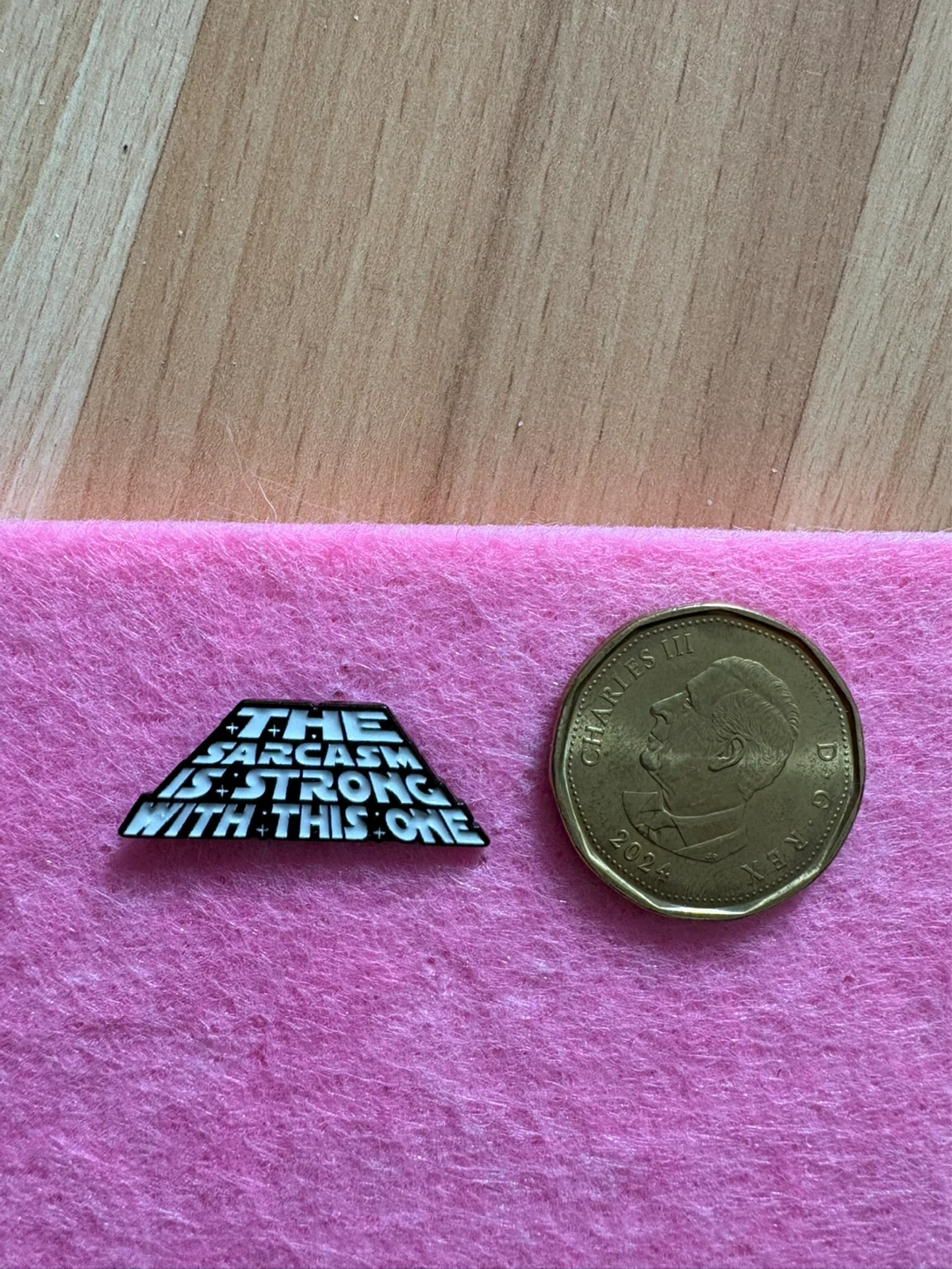 “The Sarcasm is strong with this One” Enamel Pin $5 firm 🌱 - photo 3