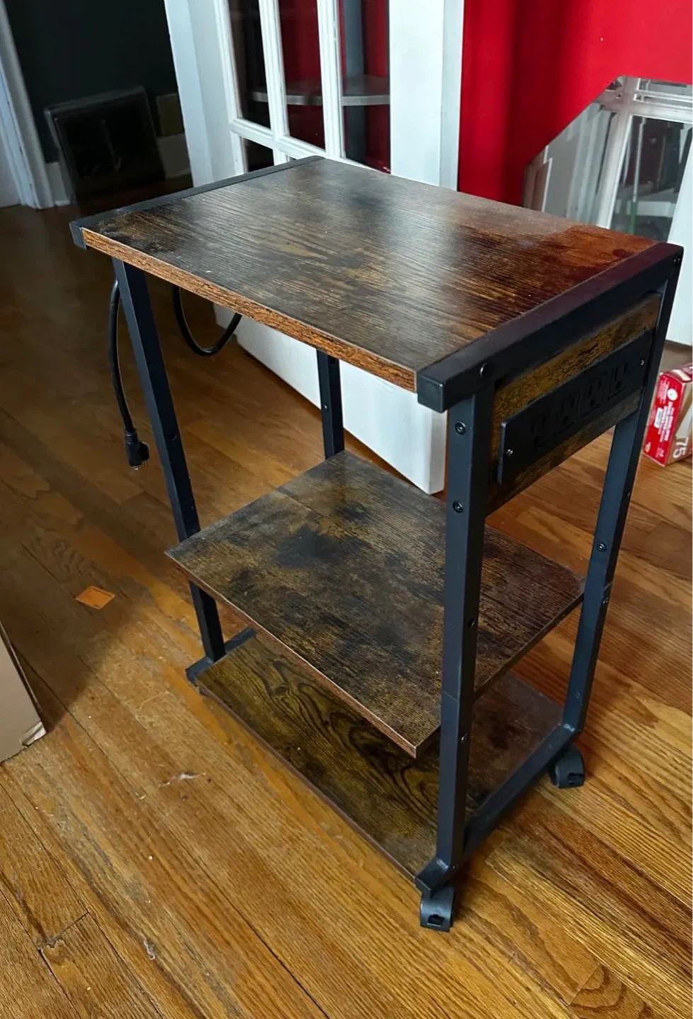 Rolling Printer Stand with Power Outlet - photo 3