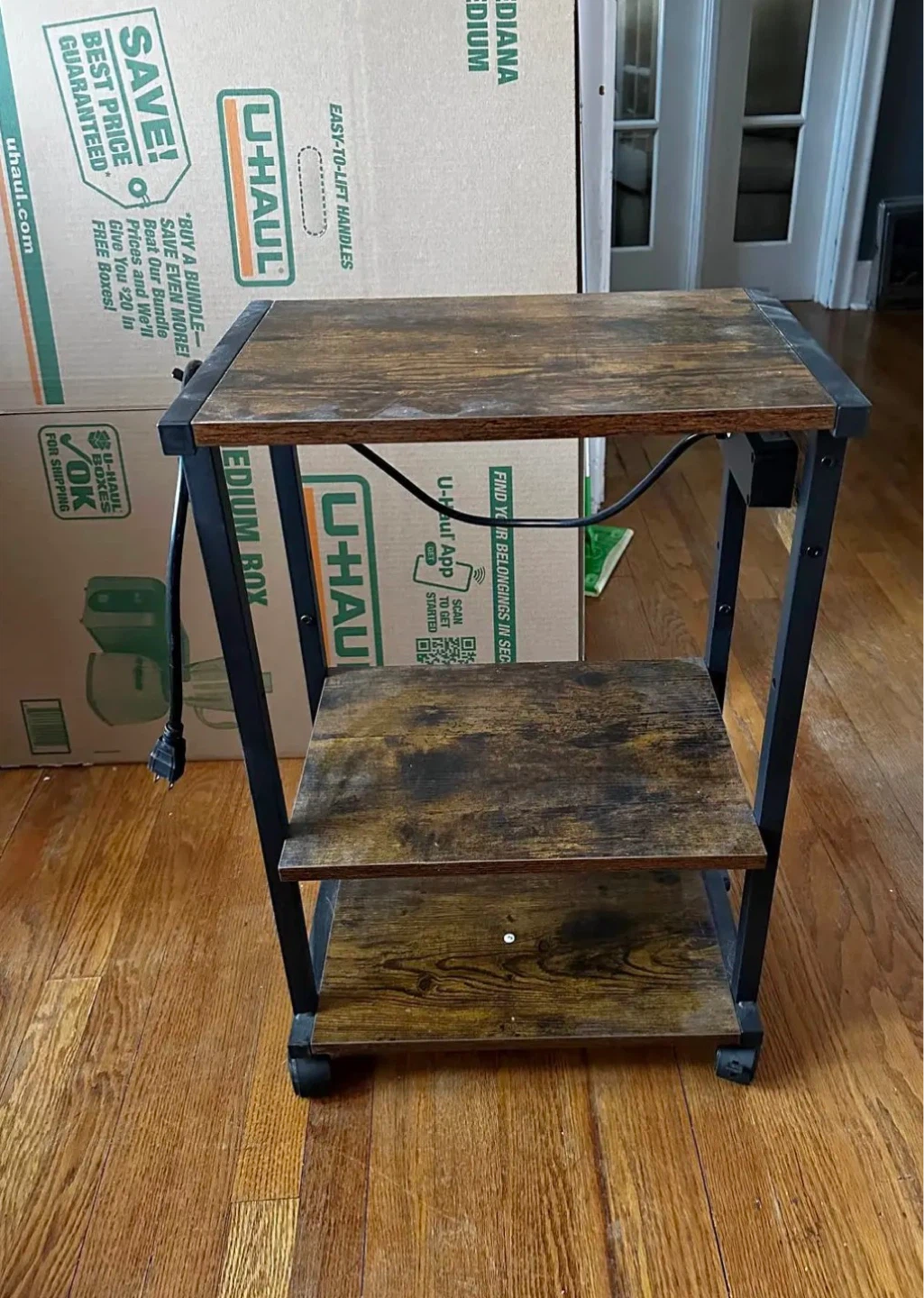 Rolling Printer Stand with Power Outlet - photo 2