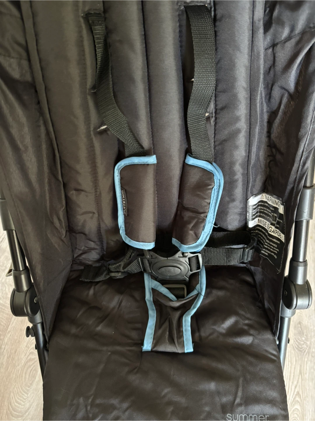 Summer Infant 3Dmini Convenience Stroller - Black/Dusty Blue - photo 5